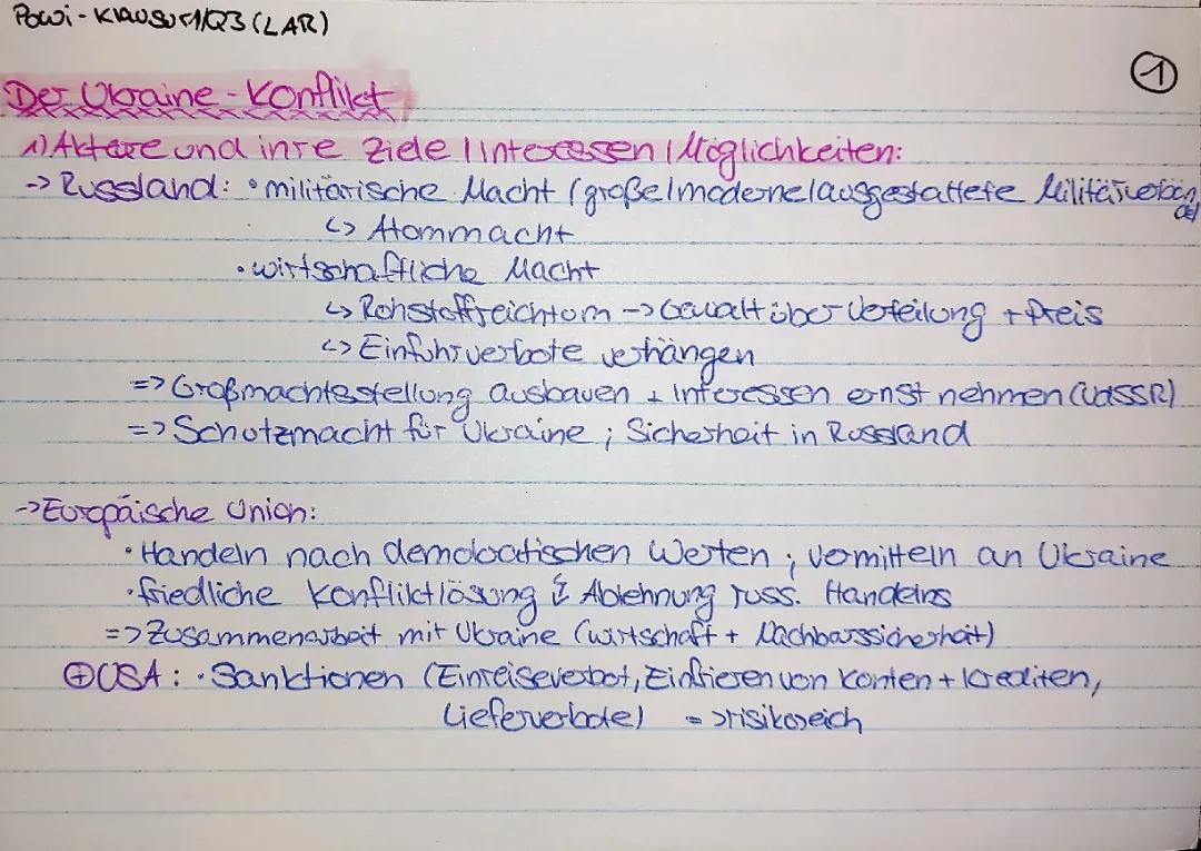 Q3 Ukraine Konflikt (Internationale Beziehungen)