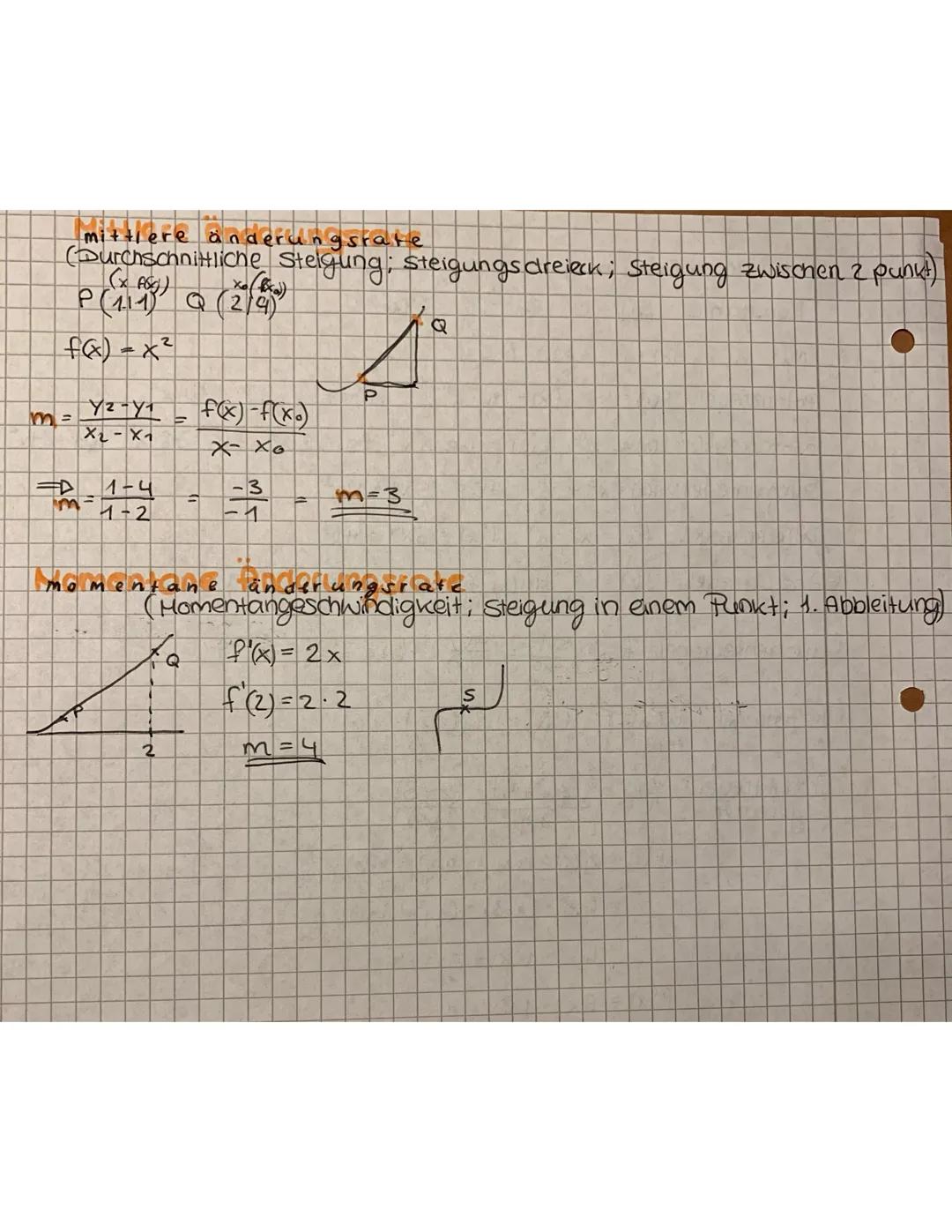 ableitungsregeen
Konstante: f(x) = c f(x) = 10 f'(x) = 0
"Nur" X : f(x)=x fix) = 1
not
Potenzregel: fox) = x^
f(x) = n ·x"²" f(x) = x¹0 fix)