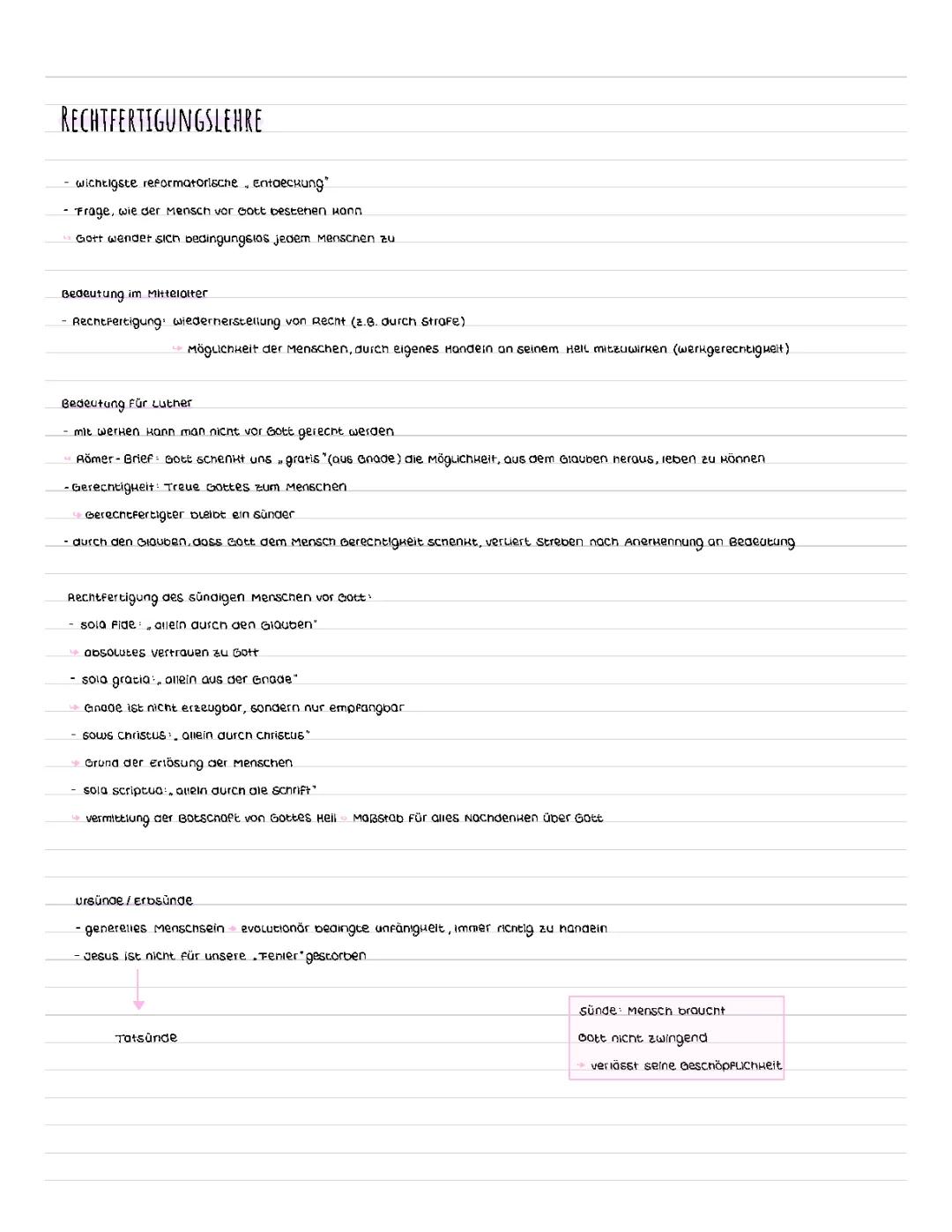 Rechtfertigungslehre