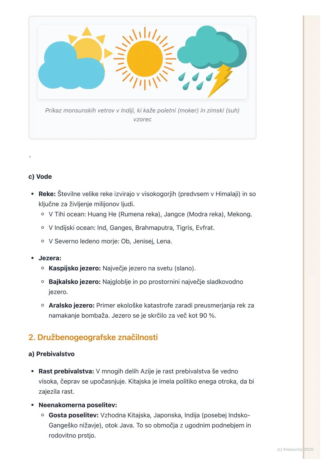 # Azija
Splošni pregled in lega
Azija je največja celina tako po površini (približno 44,6 mio km^2, kar je
skoraj tretjina kopnega na Zeml