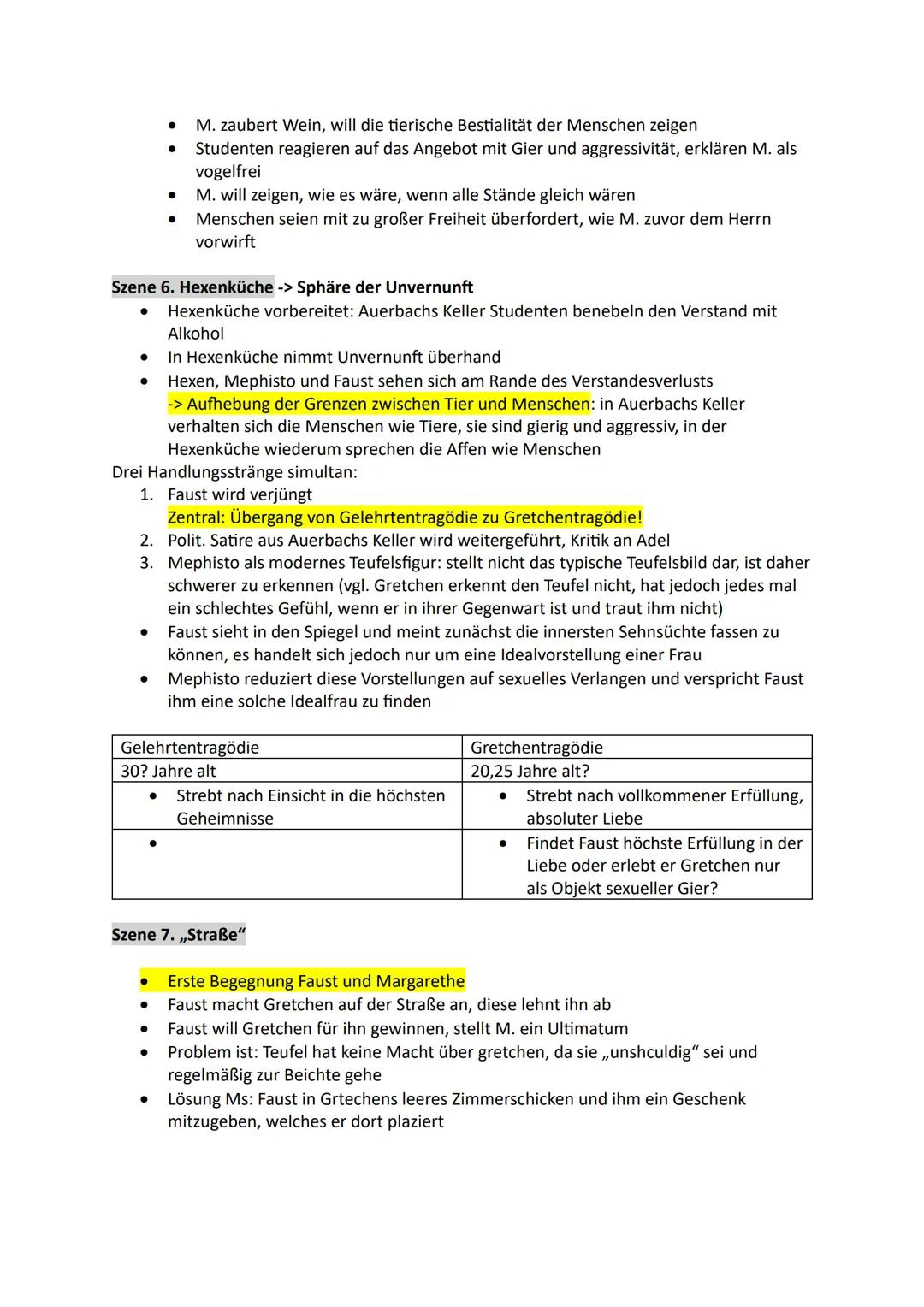 # Faust-Abitur - Lernzettel
1. Epochenzugehörigkeit: Faust
->Pink markierten Wörter: Szenen, die zur Epoche passen
Sturm und Drang
Szene