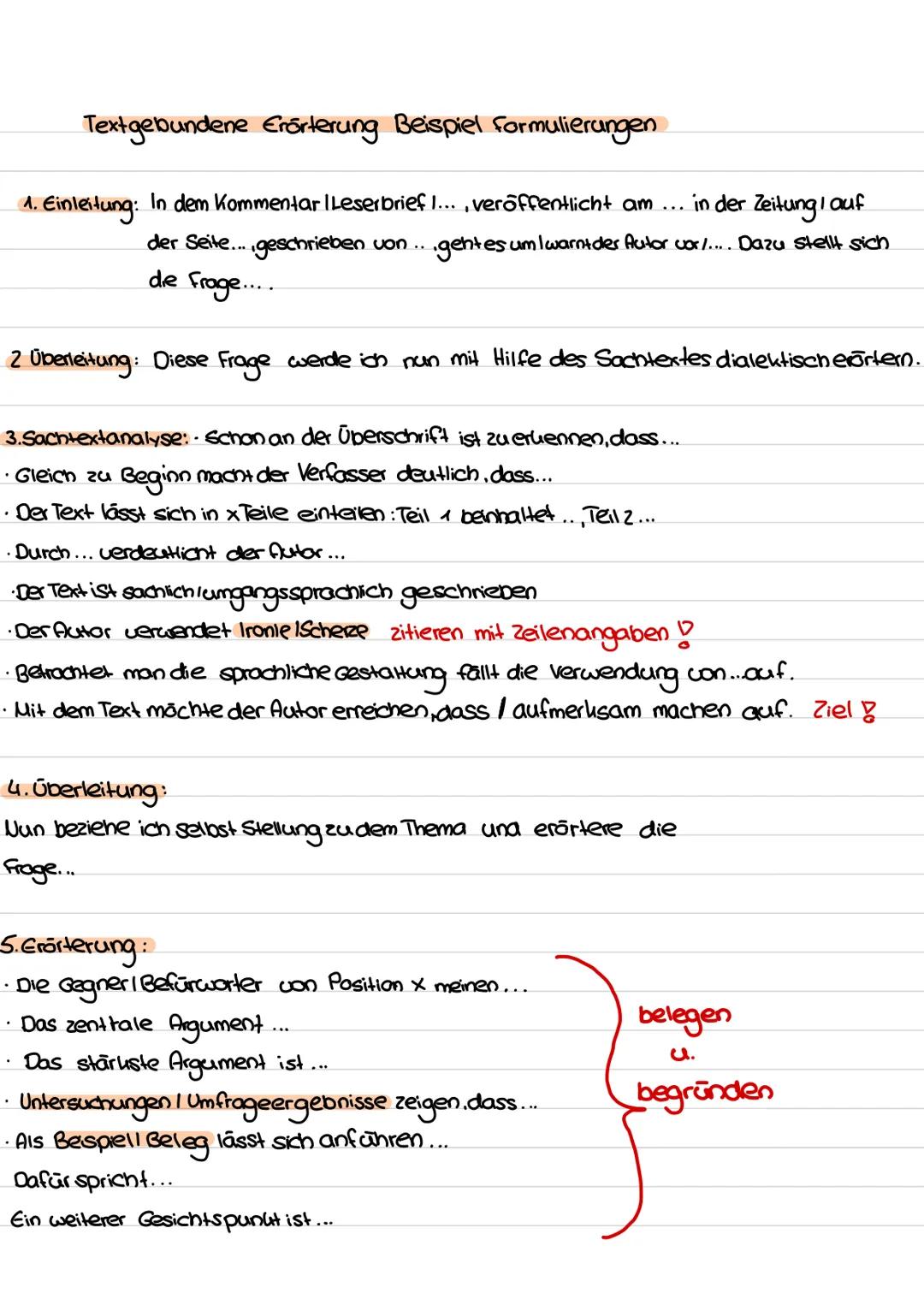 Textgebundene Erörterung Beispiel Formulierungen
1. Einleitung: In dem Kommentar I Leserbrief I..., veröffentlicht am ... in der Zeitung /