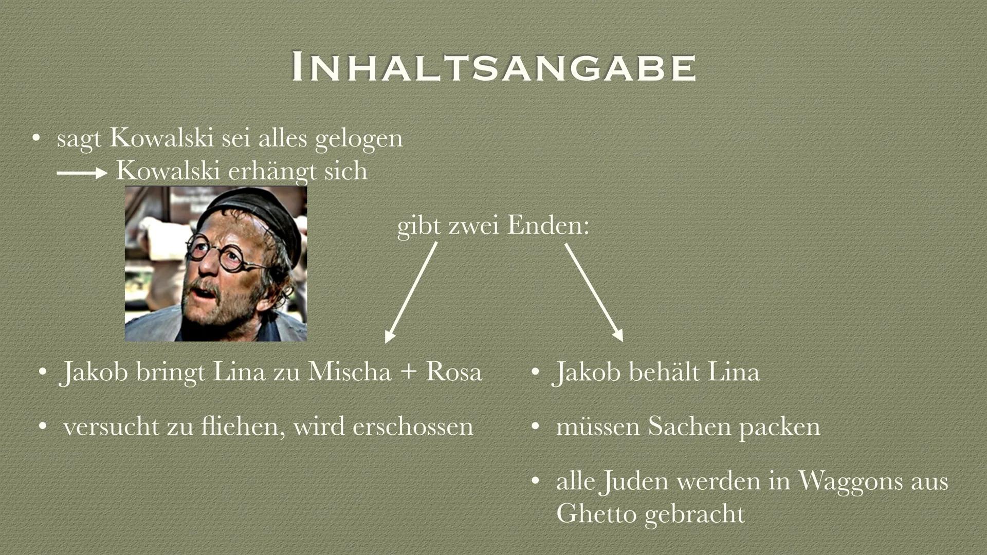 JAKOB DER LÜGNER
JUREK BECKER INHALTSVERZEICHNIS
1 Biographie
2 Epoche
3 Inhaltsangabe
4 Figurenkonstellation
5 Charakterisierung
6 Besonder