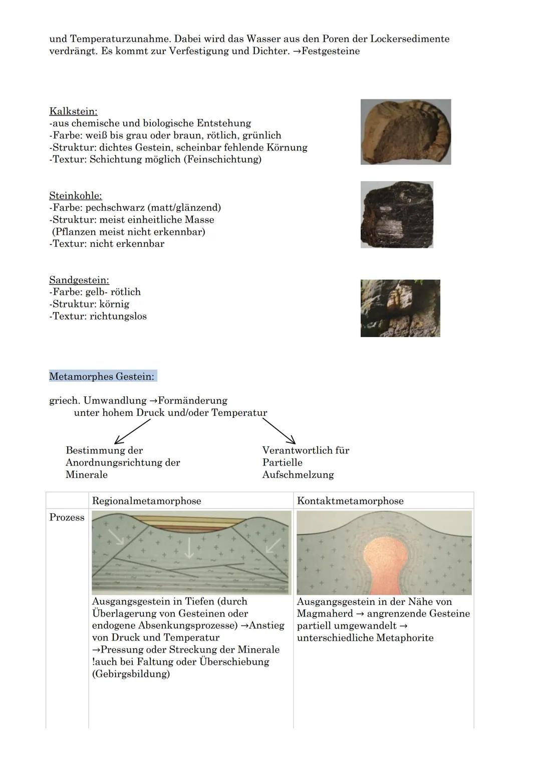 Gesteine und ihre Entstehung
Gesteine: relativ stationäre geologische Körper der Lithosphäre aus mehreren Mineralien bestehend
Mineralien: s