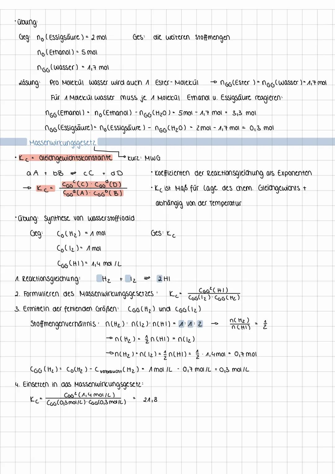 # Chemisches Gleichgewicht
Reversible Reaktionen
• Versuch: Ammoniumchlorid Synthese
-Direkter Protonenübergang zwischen HCI (g) und Nitz