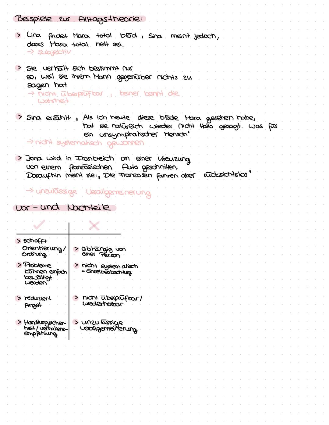 # Klausurvorbereitung # Erste PP Klausur 14.10.22
Die Unterschiede zwischen Alltags-und Wissenschaftlicher
Theorie
Merkmale der Alltagsthe