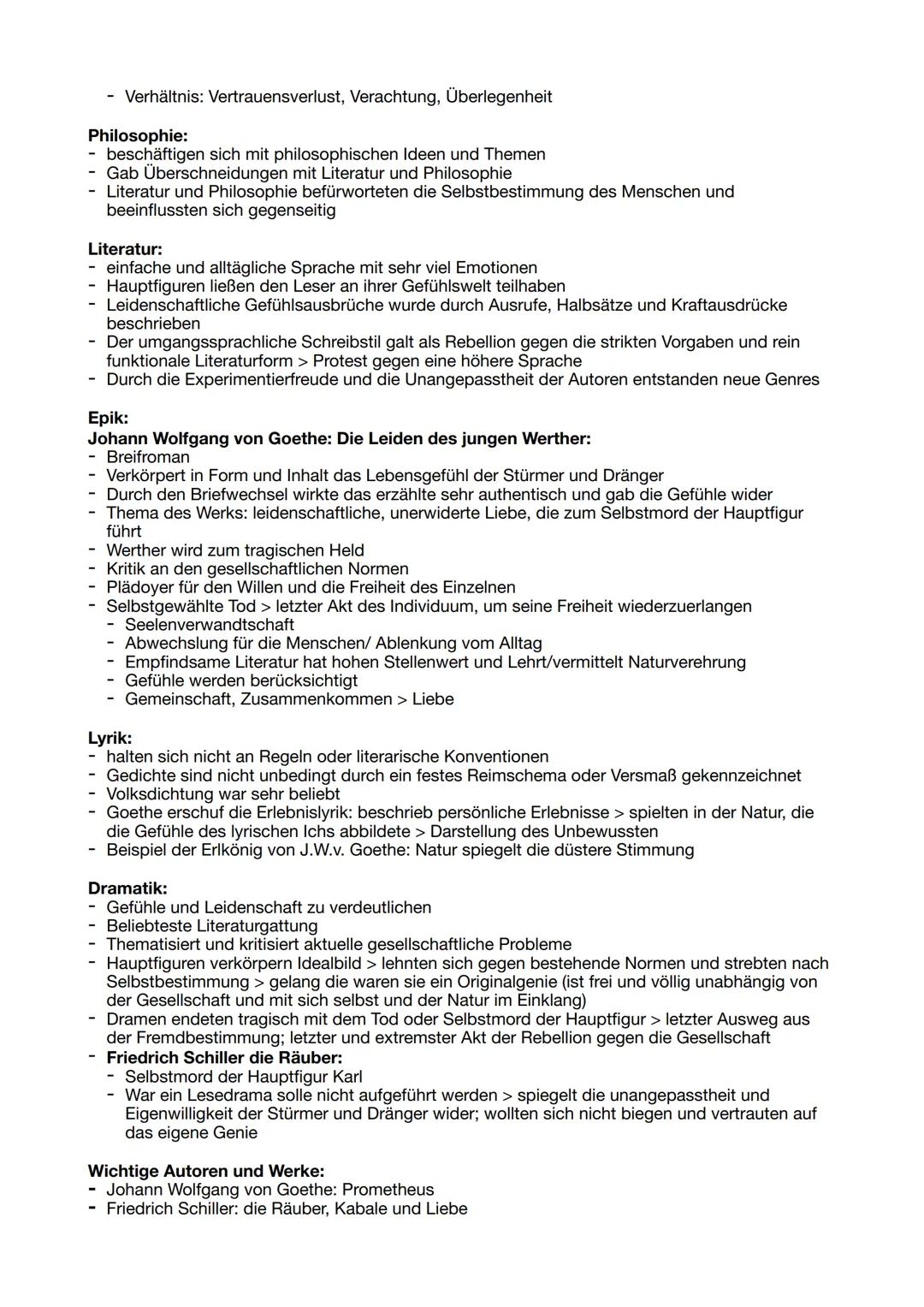 # Sturm und Drang
Definition: war eine deutschsprachige Literaturströmung. Zwischen 1765 und 1790 begannen
junge Schriftsteller, sich gegen