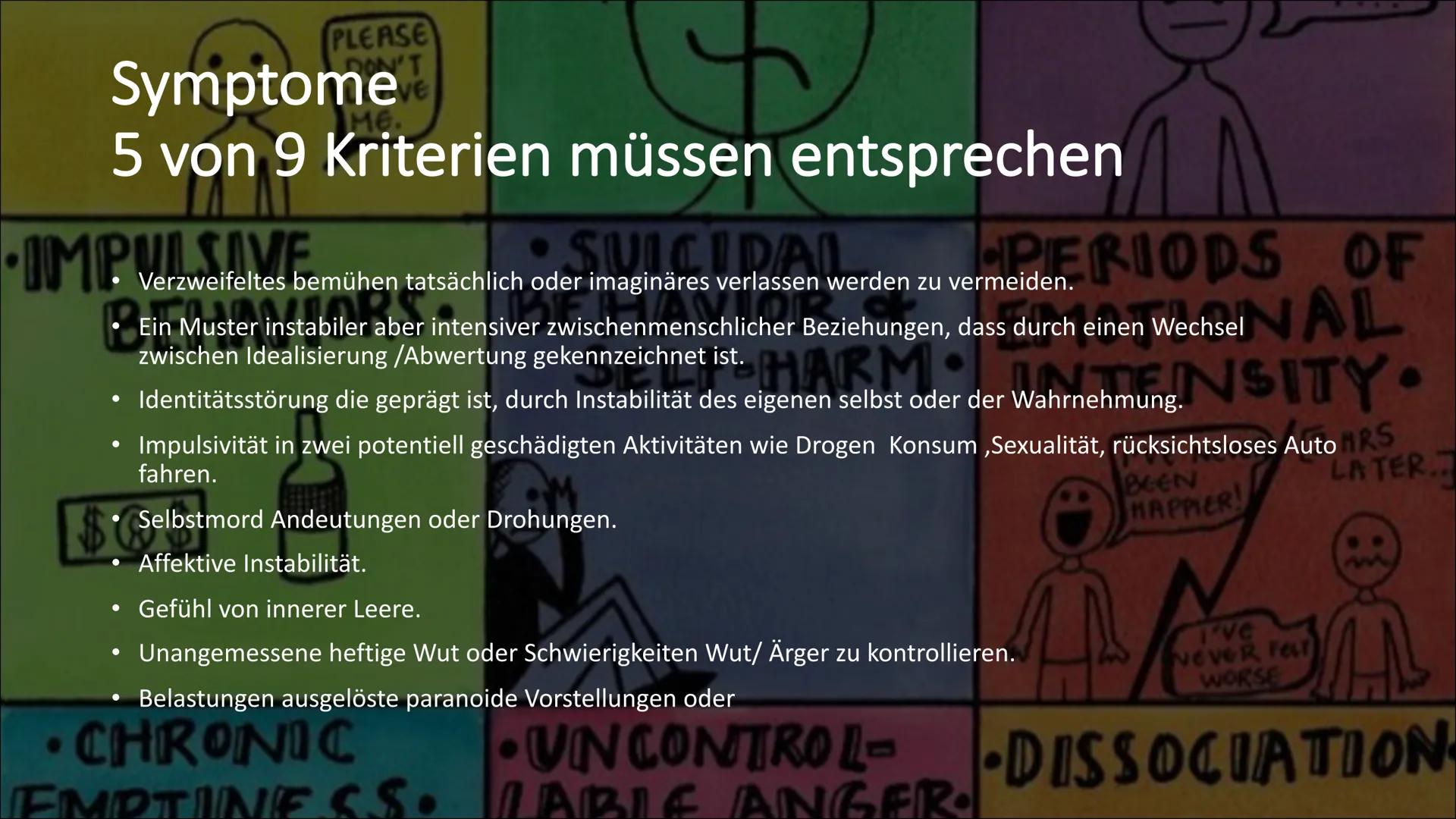 Borderline
(Emotional Instabile
Persönlichkeitsstörung) # Inhaltsverzeichnis
* Was ist eigentlich eine Persönlichkeitsstörung
* Symptom