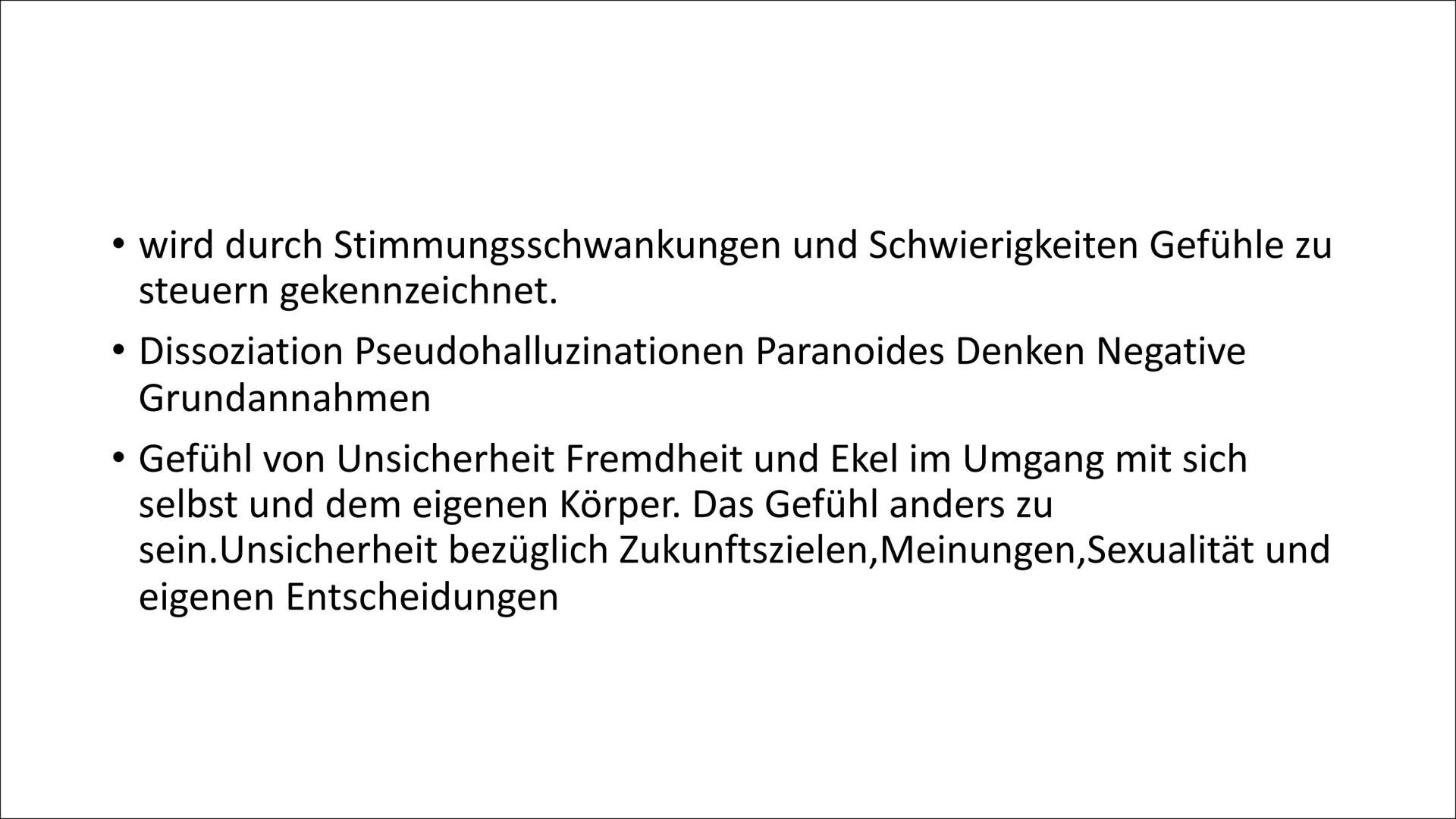 Borderline
(Emotional Instabile
Persönlichkeitsstörung) # Inhaltsverzeichnis
* Was ist eigentlich eine Persönlichkeitsstörung
* Symptom