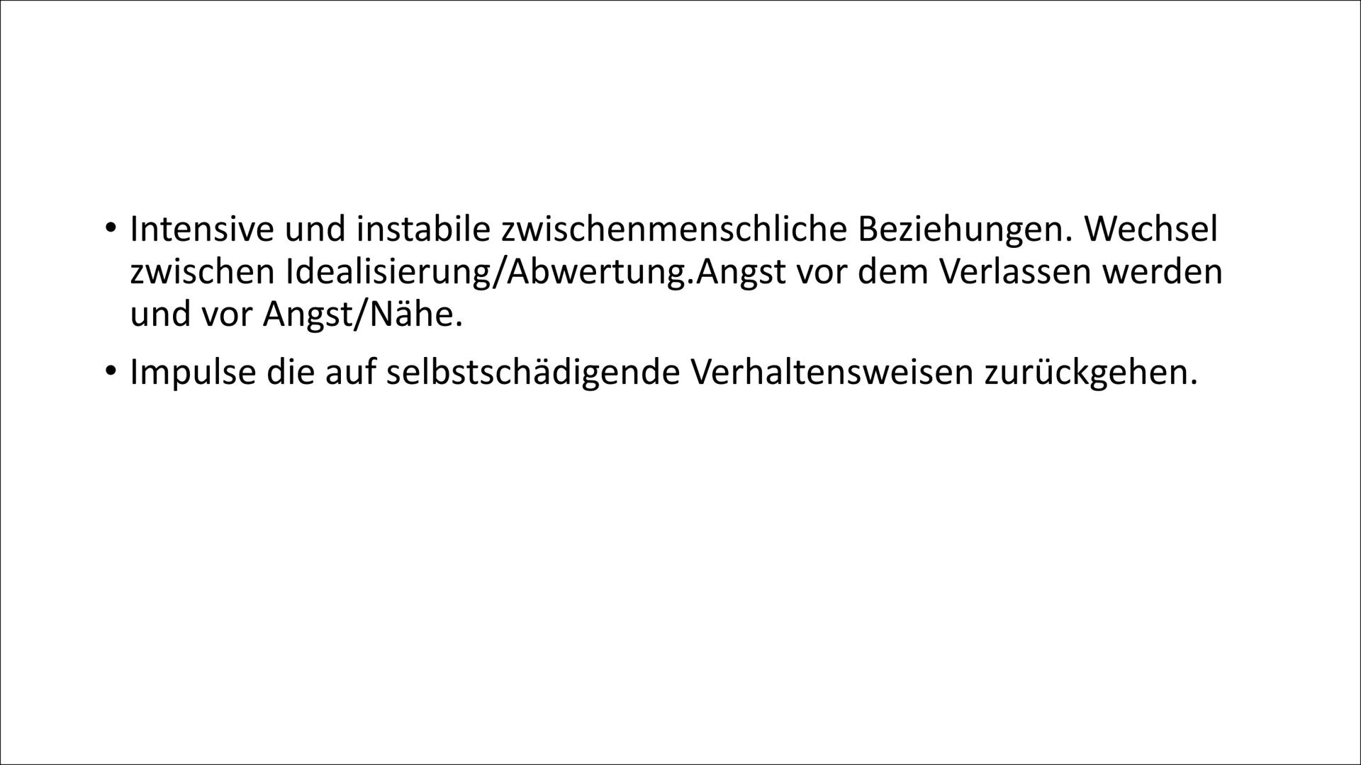 Borderline
(Emotional Instabile
Persönlichkeitsstörung) # Inhaltsverzeichnis
* Was ist eigentlich eine Persönlichkeitsstörung
* Symptom