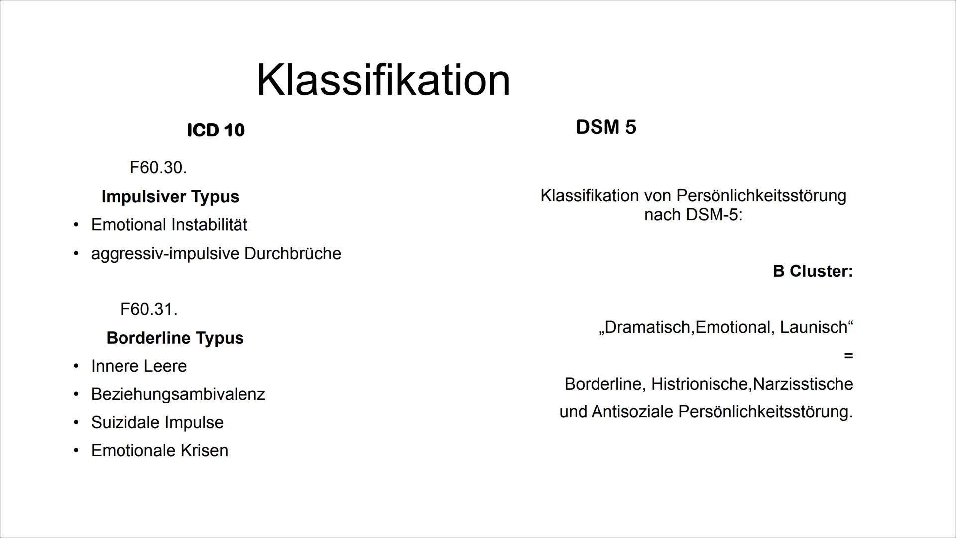 Borderline
(Emotional Instabile
Persönlichkeitsstörung) # Inhaltsverzeichnis
* Was ist eigentlich eine Persönlichkeitsstörung
* Symptom