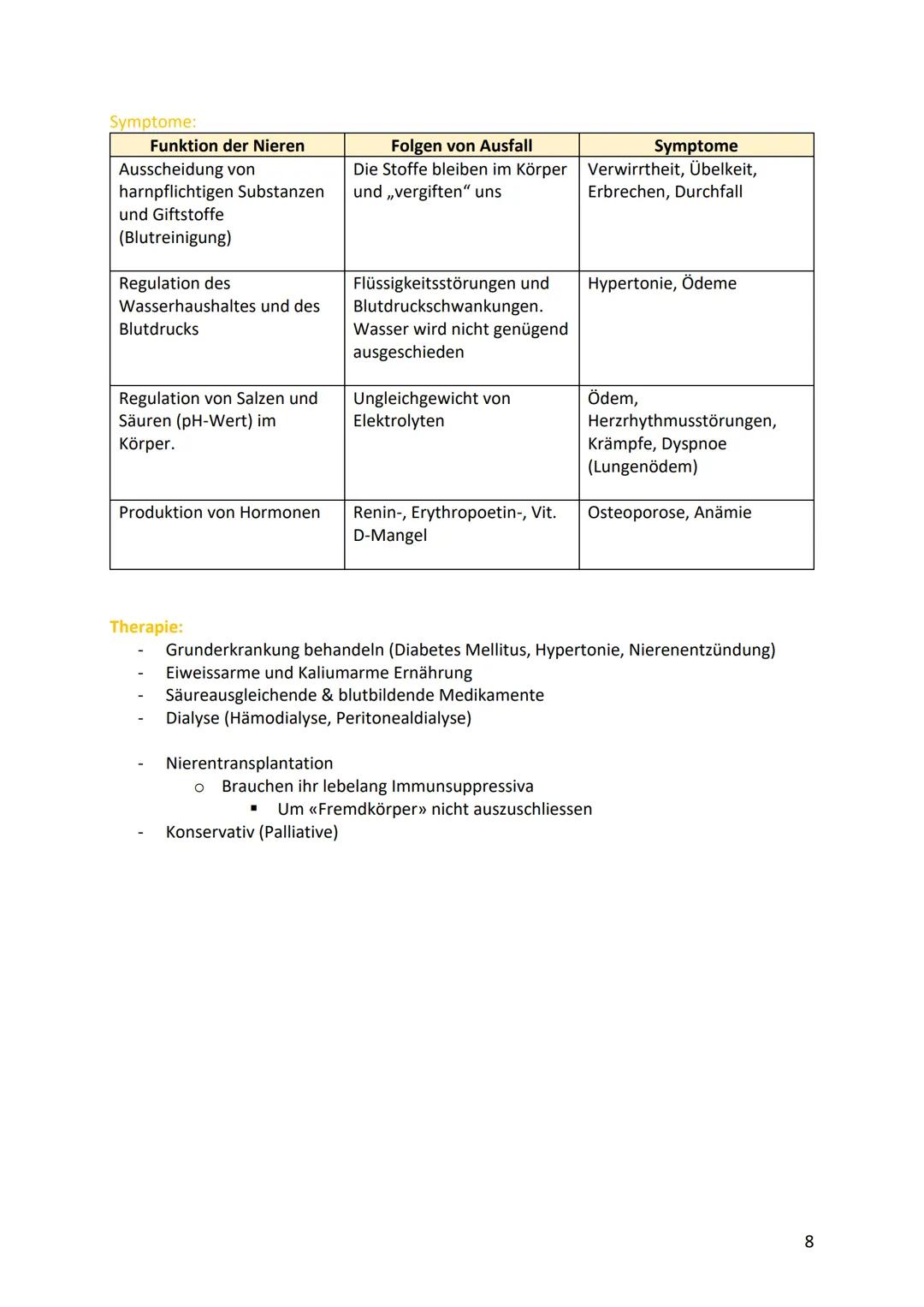 # Nieren/Harnproduktion und
Ausscheidung
beschreiben die Anatomie und Physiologie der Nieren
Nierenmark
viele kleine Kanälchen 99% des
fil
