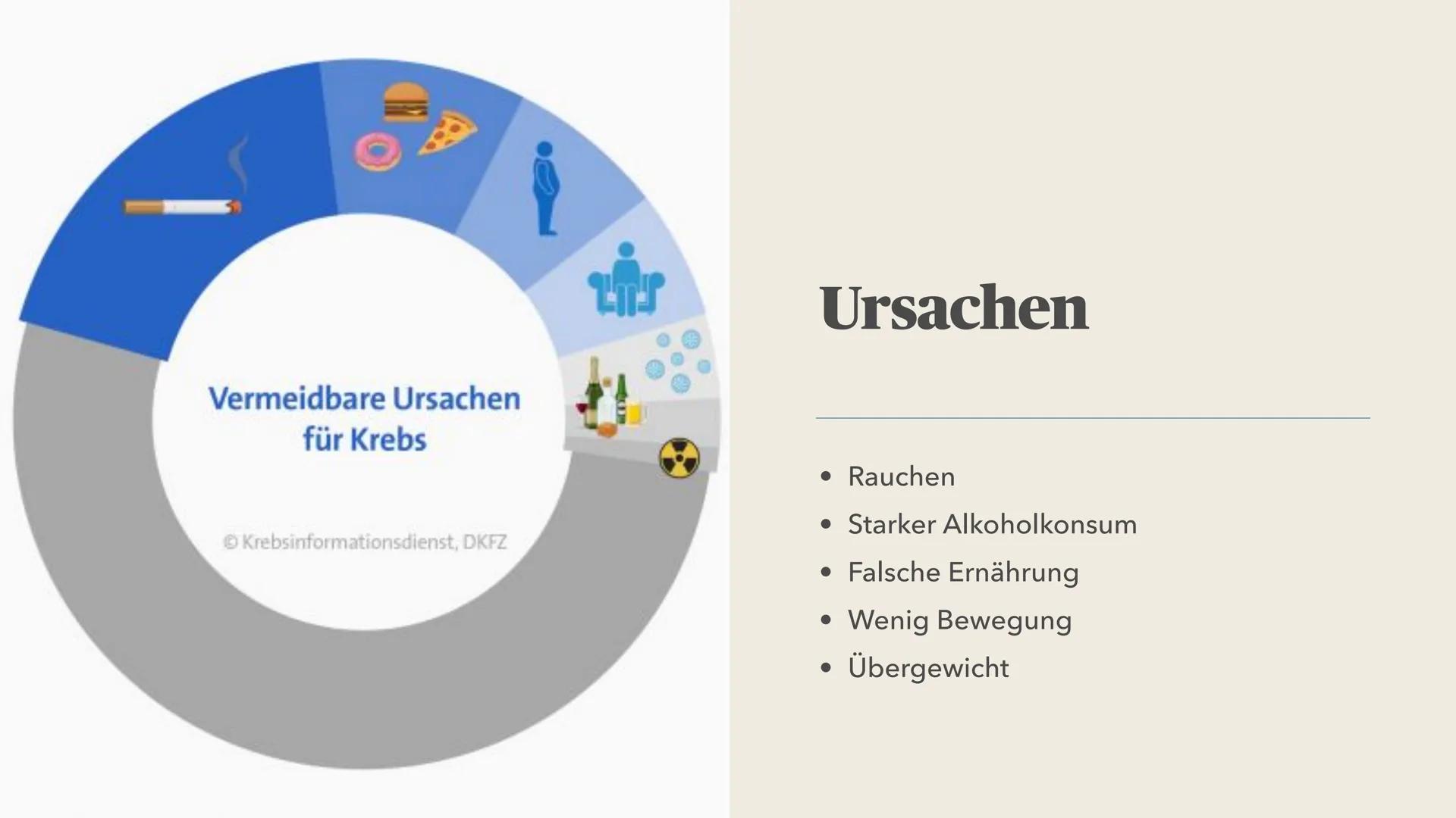 SARA MANNAEE
Krebs
Die zweithäufigste Todesursache in Deutschland ● Was ist Krebs?
● Wie entsteht Krebs?
Allgemeine Symptome
● Ursachen
●
●