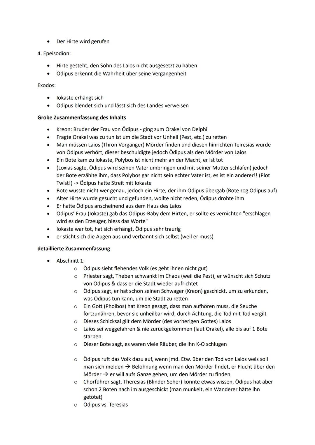 Deutsch: Drama und Ödipus
Begriffe
Begriff
Tragödie
Komödie
Regieanweisung
Figurenrede
Dialog
Monolog
Beiseitesprechen
Botenbericht
Mauersch