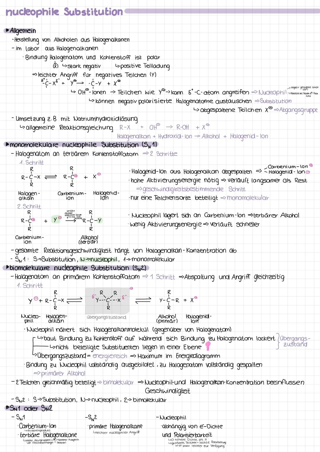 Nucleophile Substitution