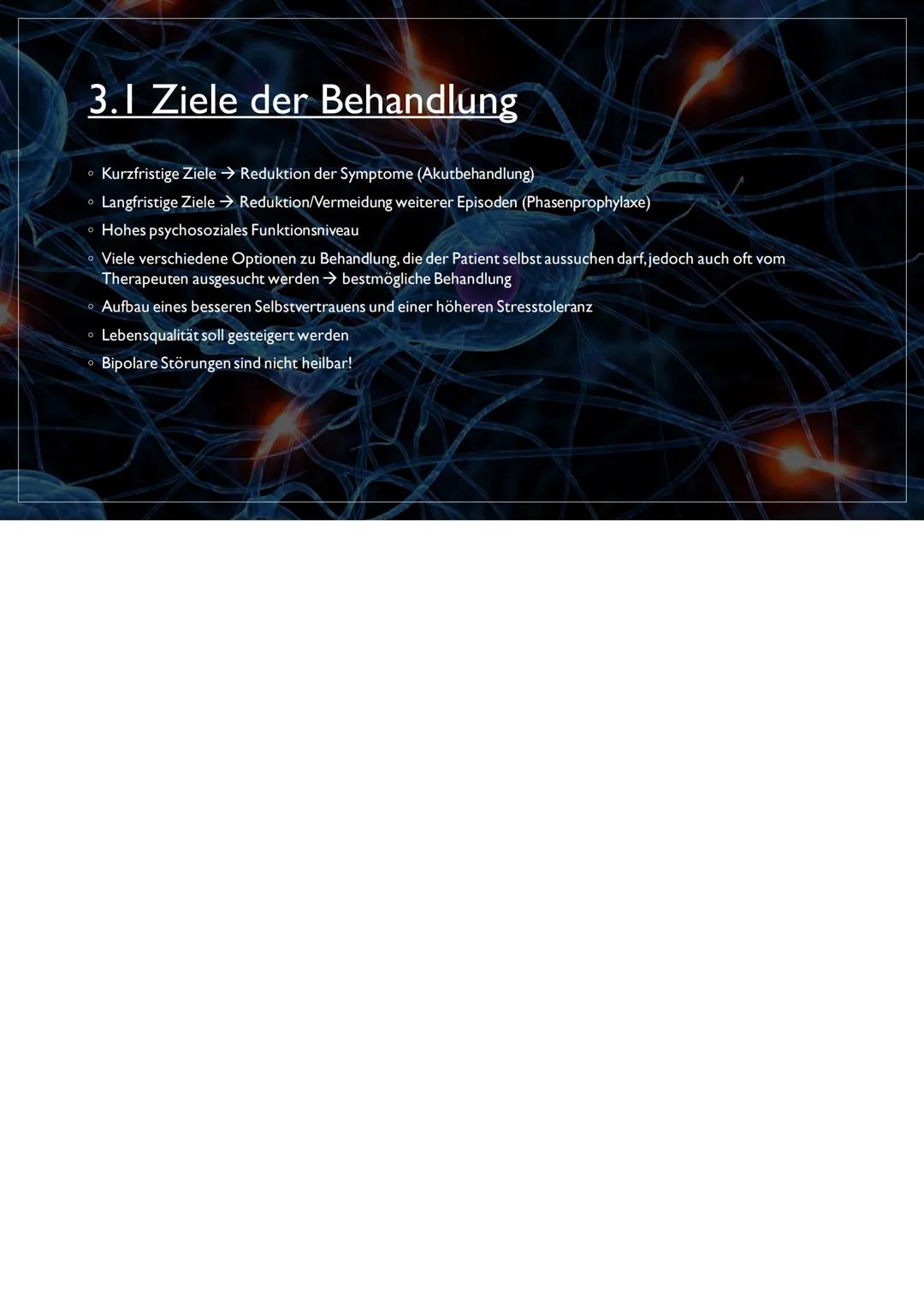 BIPOLARE STÖRUNG
KSII/Psychologie
10.01.2023 Gliederung
1. Übersicht zum Krankheitsbild
2. Grundlagen
3.Therapie
4. Verlauf und Prognose
5.