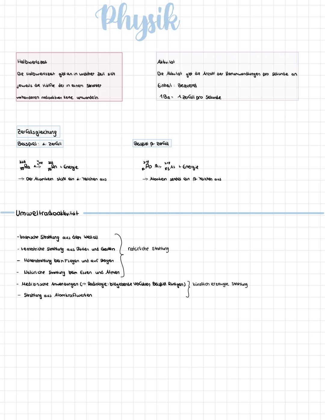 # Physik
Radioaktivität
Atomaulbay
7341 Element symbol
22 Atommassie chenleichen zahl)
Ordnungszahl
13 Protonen
13 Elektronen
14 Neu