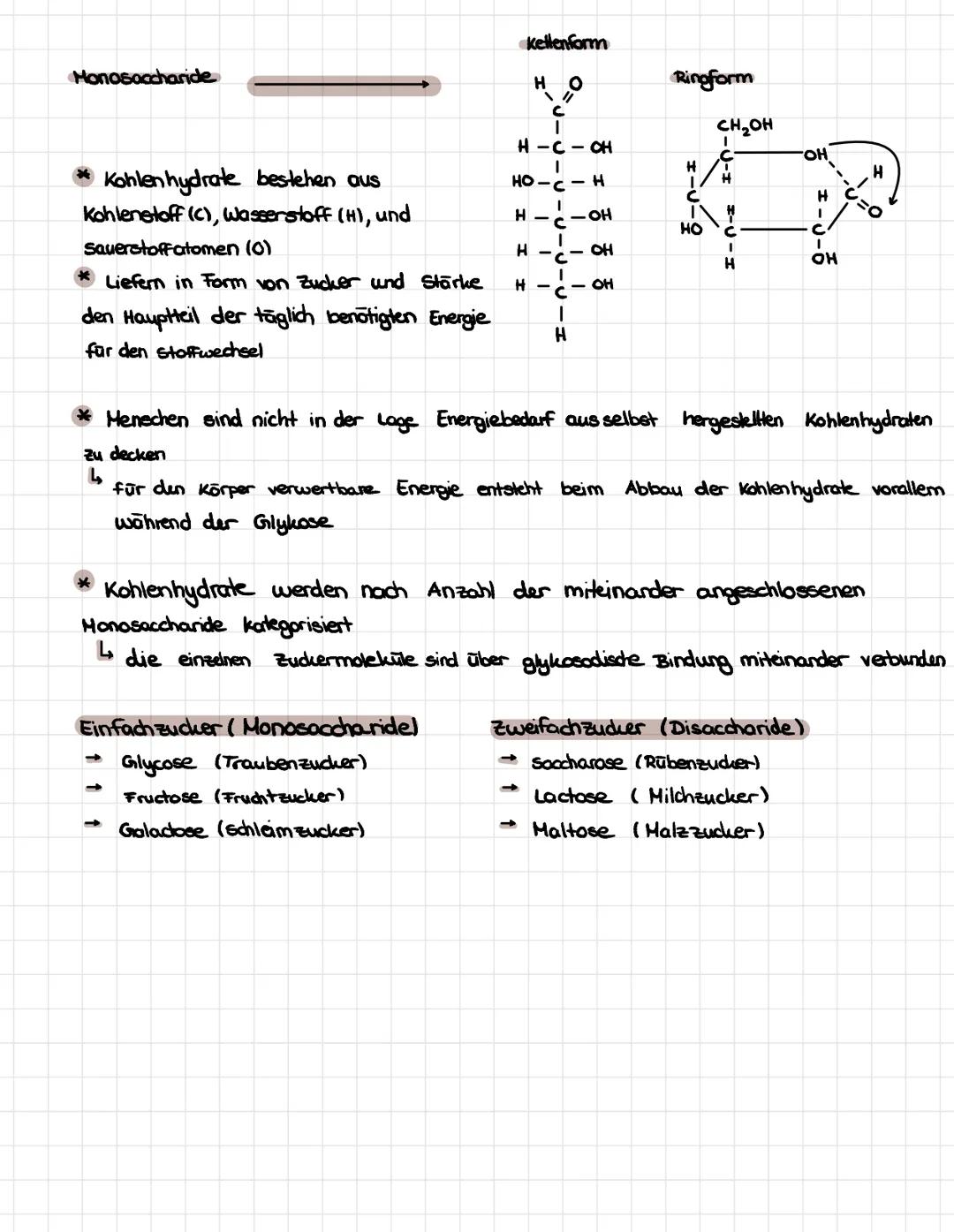 Anita
Funktionen
* dient zellen und Organismen als Energiequelle
* ist eine Art Gerüstsubstanz
Monasaccharid
* Einfachzucker
* linear oder r