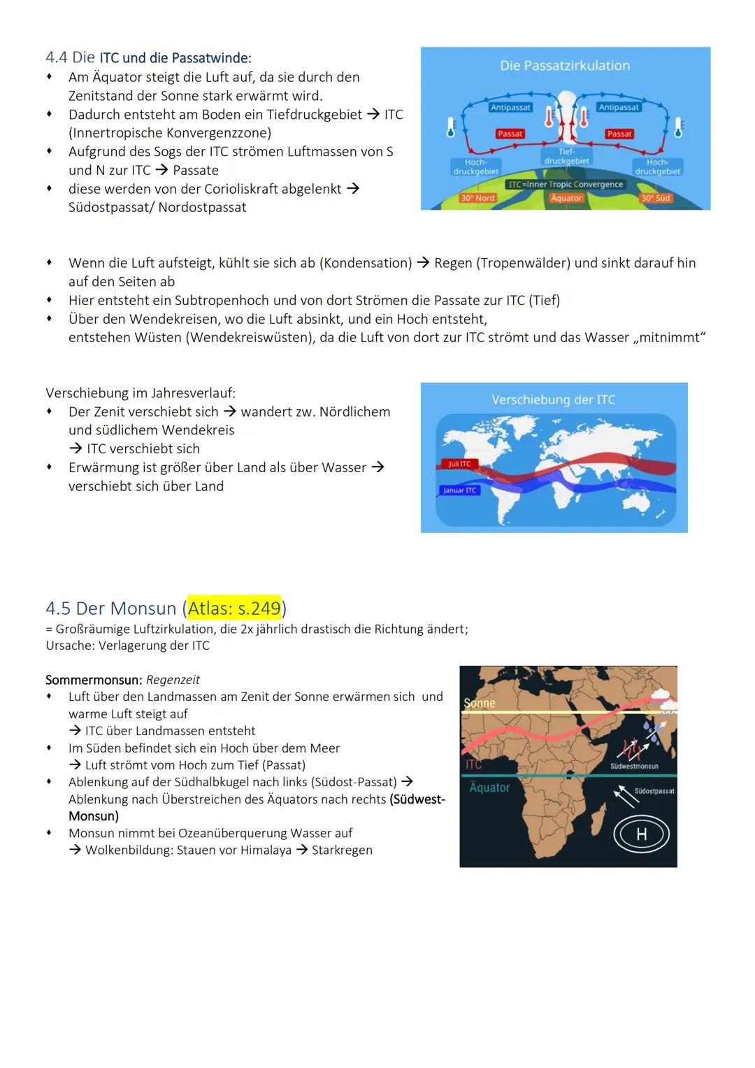 # Inhalt
1. Aufbau der Atmosphäre: .......................................................................................................