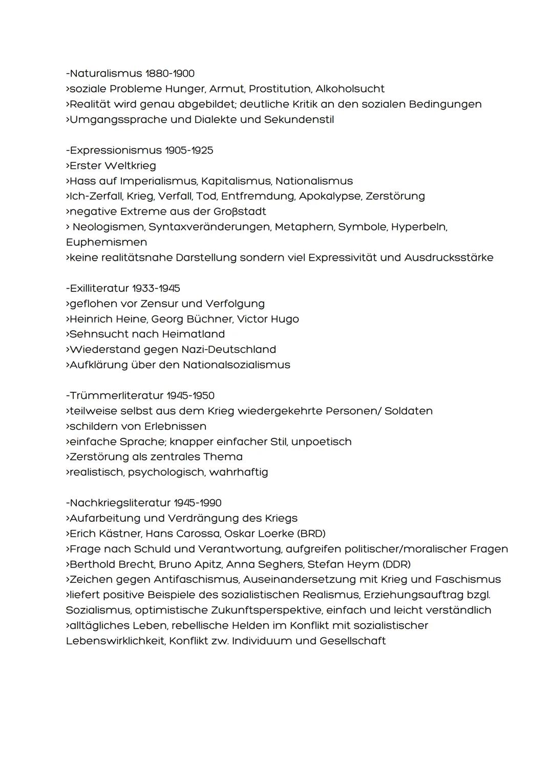 Vorabitur Deutsch 2022
1. Stilistische Mittel
2. Literaturepochen
3. Interpretation von:
a. Lyrik
b. Dramatik
c. Epik
Textgebundene Erörteru