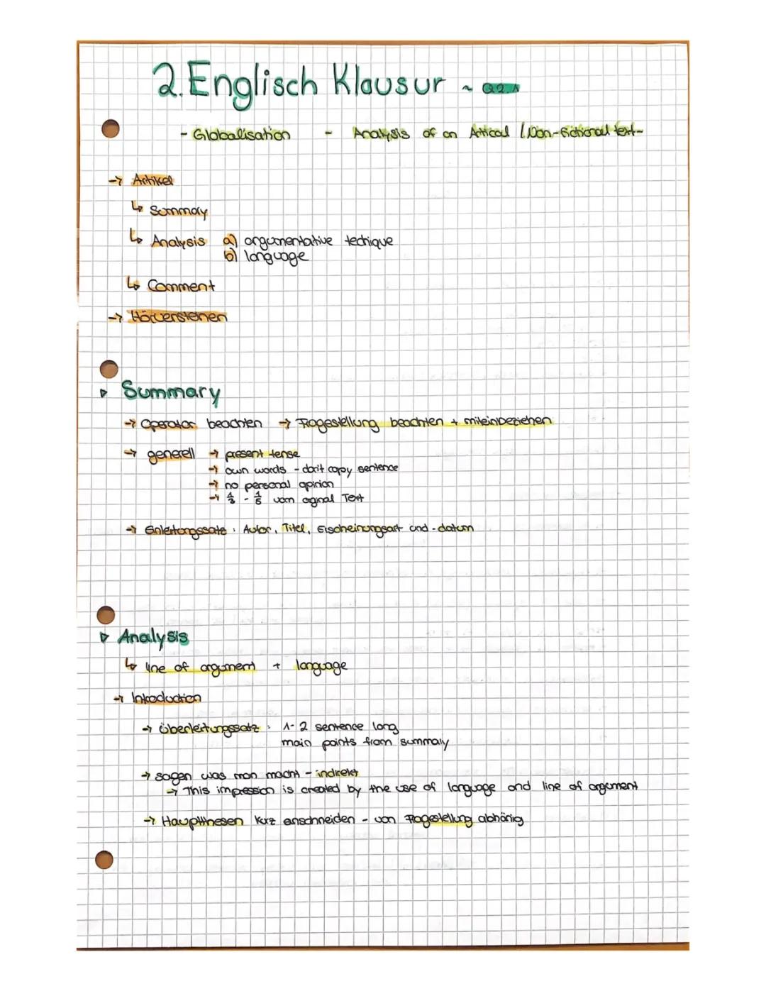 Aufbau non-fictional Text