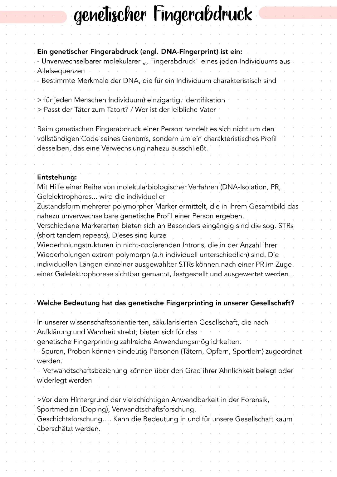 Genetischer Fingerabdruck