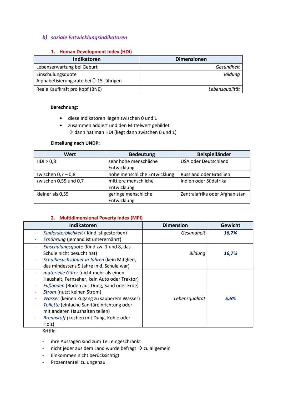 Globale Fragmentierung - räumliche Disparitäten
Definition Disparitäten
Ungleiche Lebensbedingungen innerhalb eines genau definierten Raum