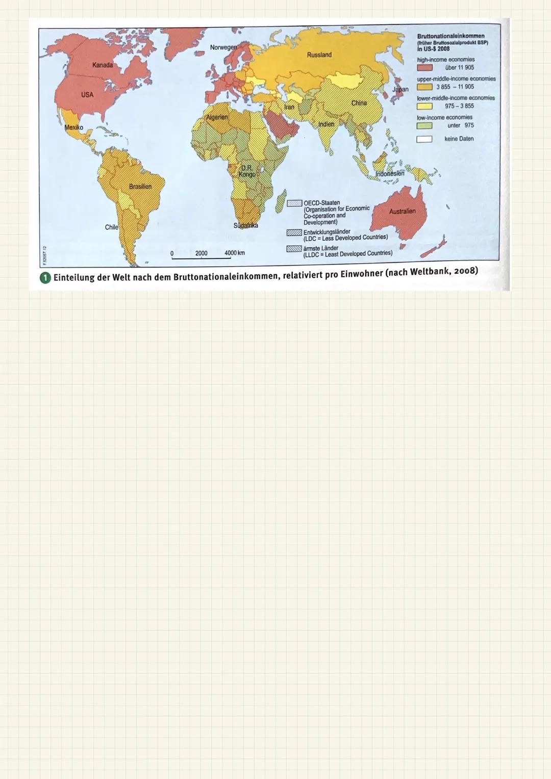 Merkmale des Entwicklungsstands
Abgrenzung unterschiedlich entwickelter Staaten gruppen / Gliederungsschemata....
Disparitäten (Entwicklungs