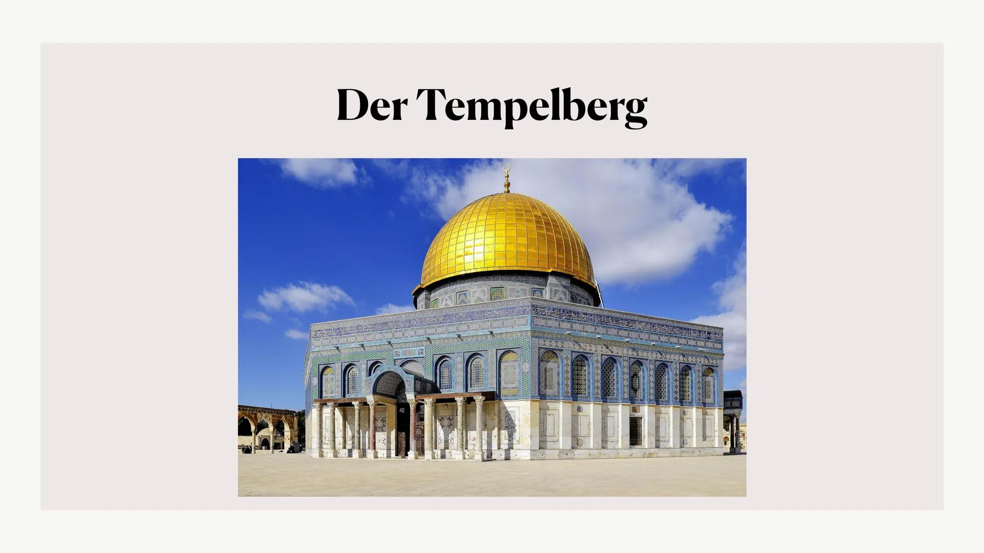 Jerusalem heute
Amina, Fiona, Luisa, Nele ●
●
●
●
Generelle Informationen
Die Rolle im Judentum und Islam
Der Tempelberg
• Die Klagemauer
Ch