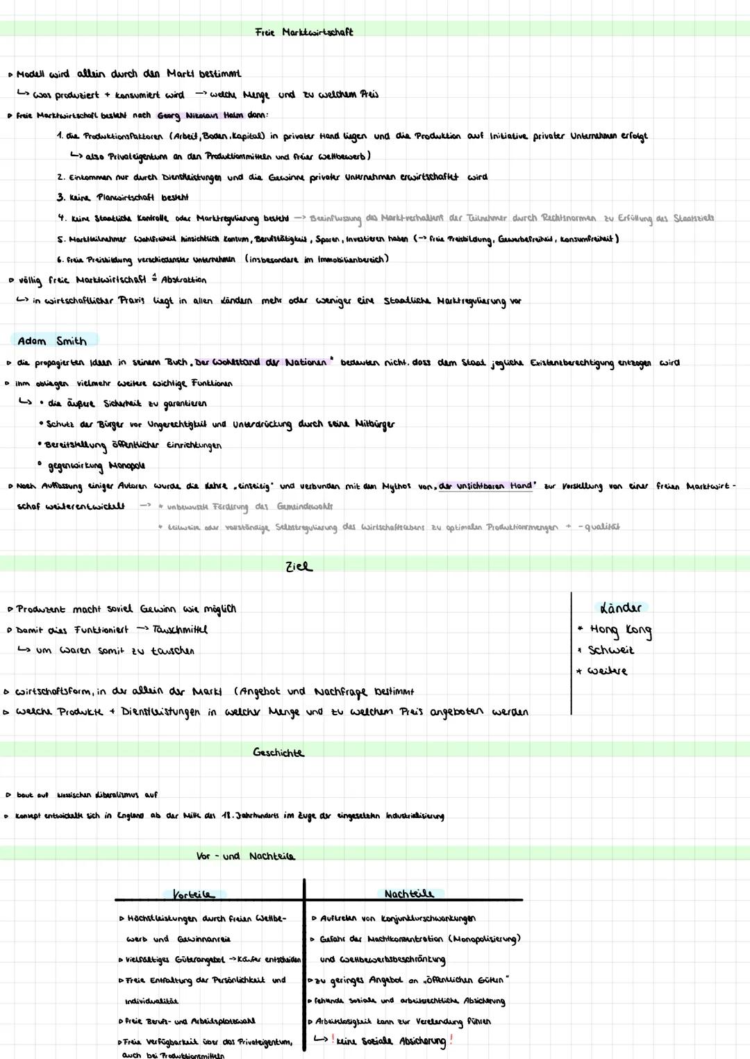 # Allgemein
▷ wirtschafsordnung, die auf Ideen und Gedanken des klassischen liberalismus beruht
gewährt jedem Einzelnen volle Selbstverantw