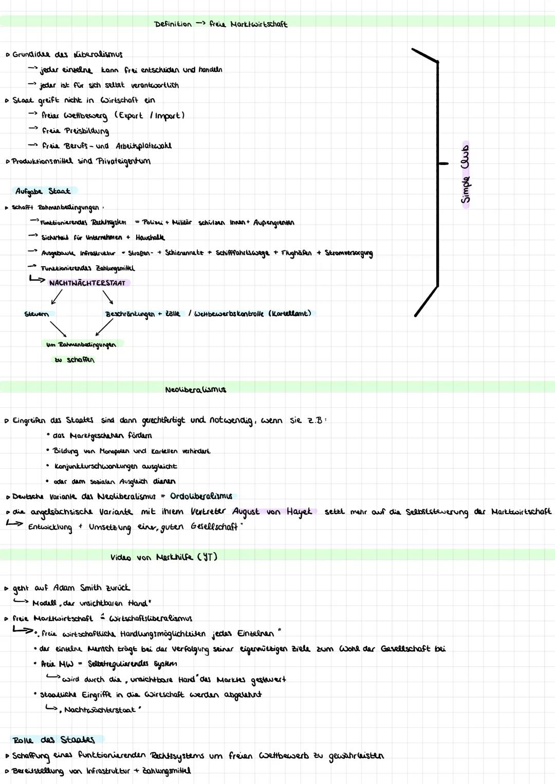 # Allgemein
▷ wirtschafsordnung, die auf Ideen und Gedanken des klassischen liberalismus beruht
gewährt jedem Einzelnen volle Selbstverantw