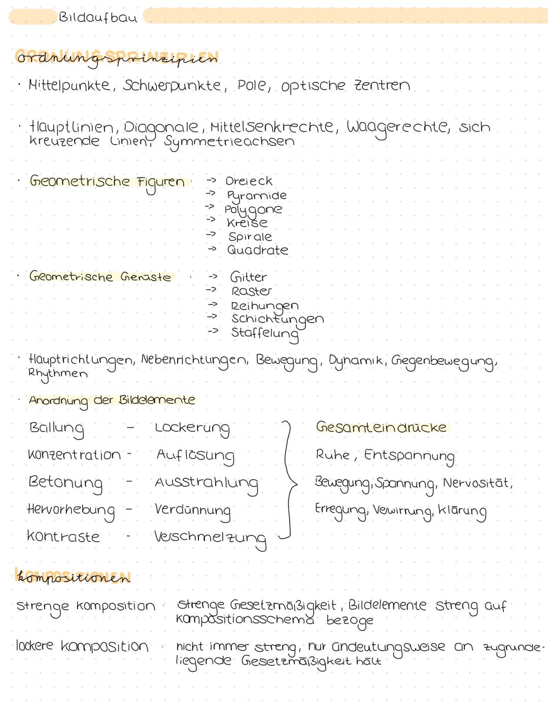 Bildaufbau
ordnungsprincipien.
Mittelpunkte, Schwerpunkte, Pole, optische Zentren
Hlauptlinien, Diagonale, Mittelsenkrechte, waagerechte, si