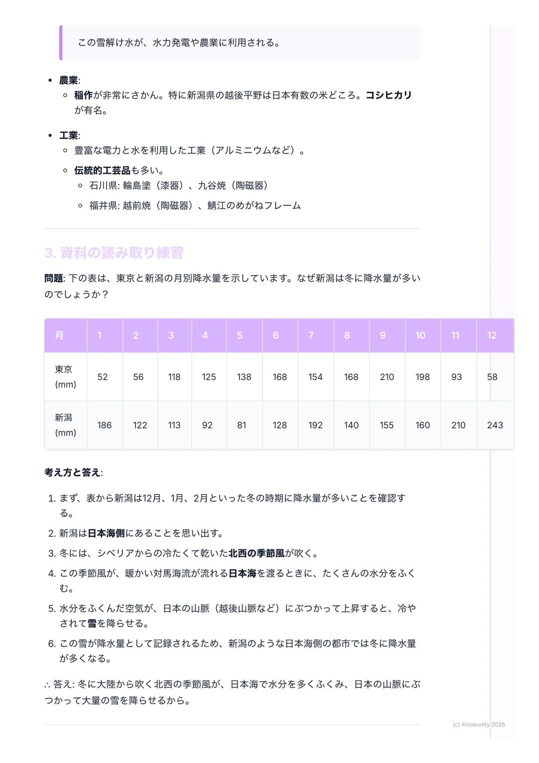 # 関東・中部地方
関東地方と中部地方のまとめ
関東地方と中部地方の位置を示す日本地図
日本の中心的な役割を持つ関東地方と、多様な特色を持つ中部地方についての要点。テス
ト前にしっかり復習する。
1. 大事な用語と基本
関東地方 日本の首都東京がある地方。日本で最も人口