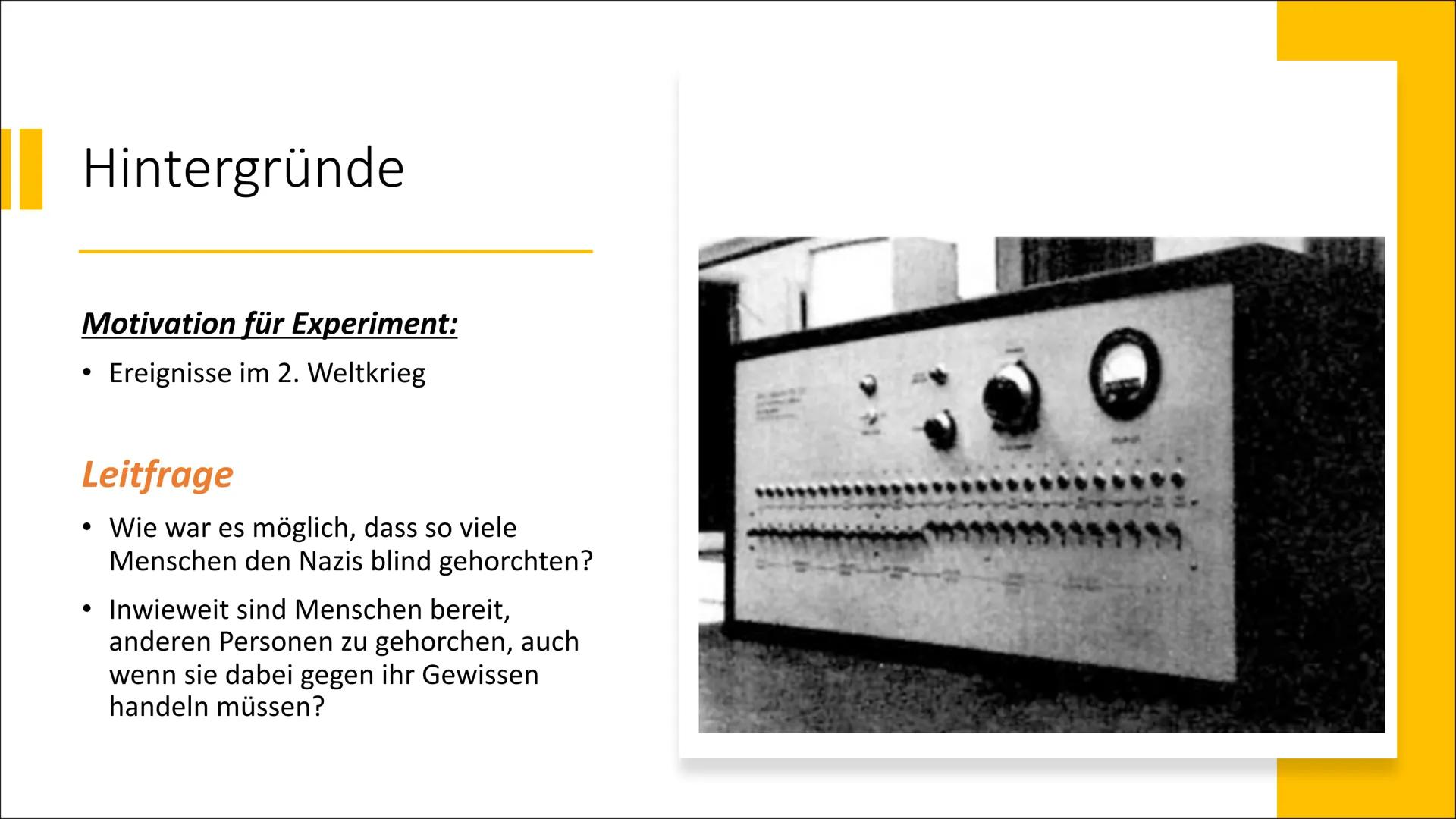 Das Milgram-
Experiment
Von Niloufar H.
ap Gliederung
Definition Gehorsam
Stanley Milgram
1.
2.
3.
4.
5.
Versuchsaufbau
6. Versuchsverlauf
7