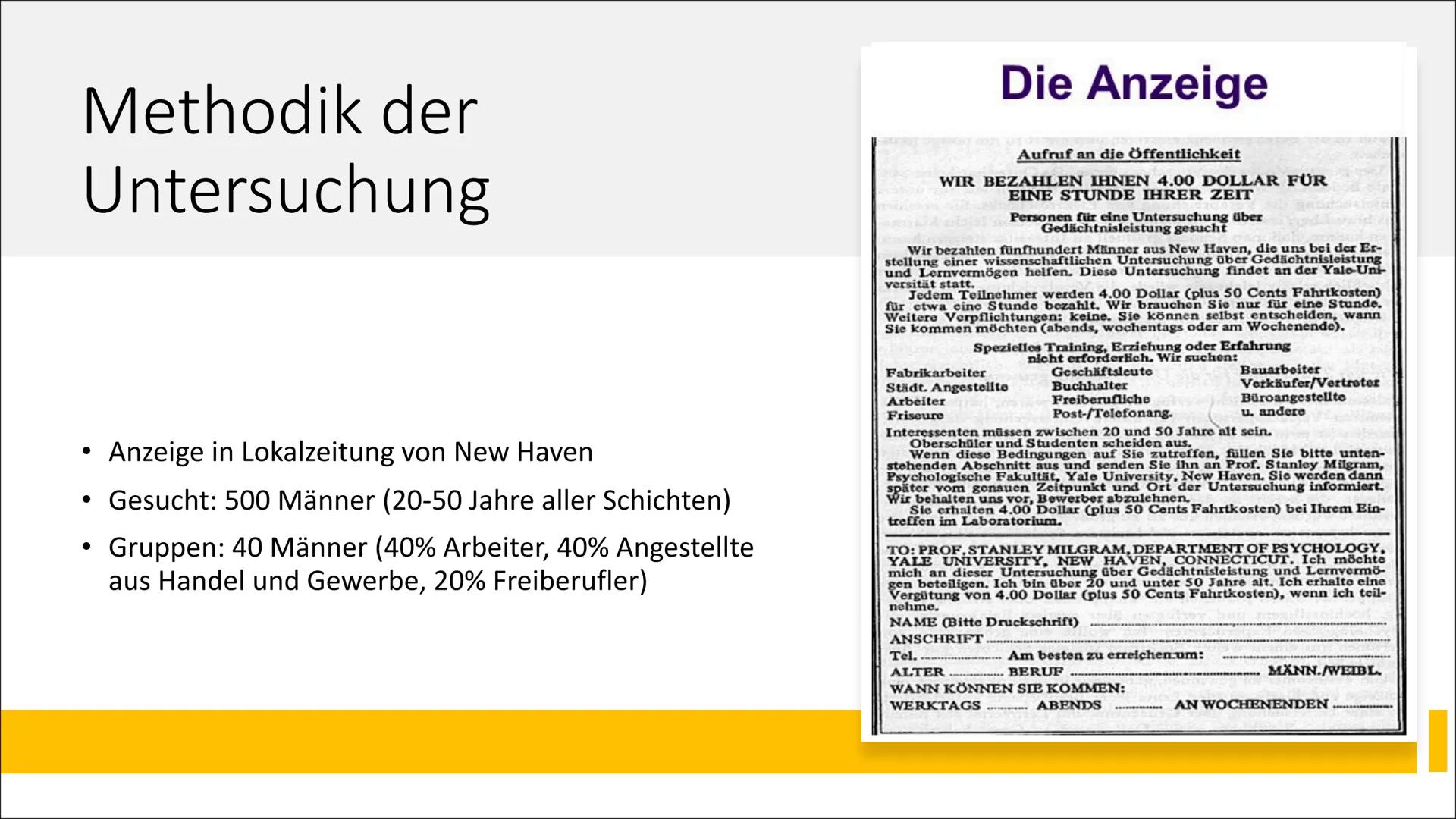 Das Milgram-
Experiment
Von Niloufar H.
ap Gliederung
Definition Gehorsam
Stanley Milgram
1.
2.
3.
4.
5.
Versuchsaufbau
6. Versuchsverlauf
7