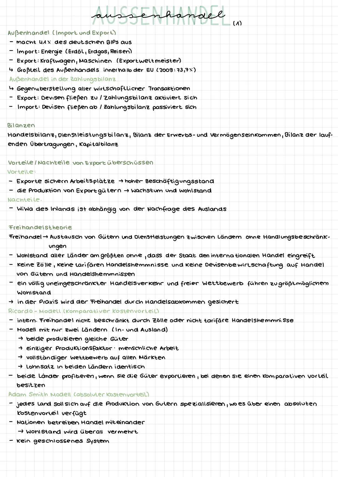 # aussenhandel
Außenhandel (Import und Export)
- macht 4AX des deutschen BIPS aus
- Import: Energie (Erdöl, Erdgas, Reisen)
- Export: Kraf