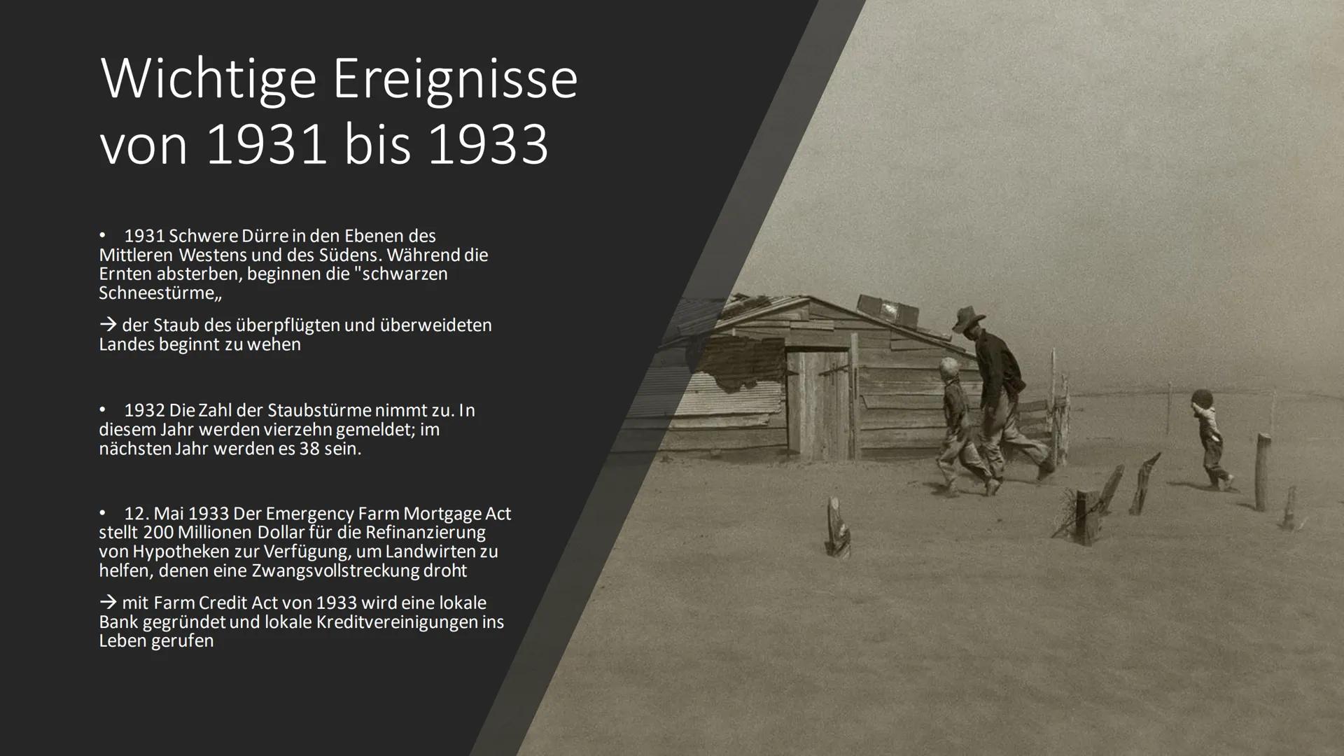 Handout - Dust-Bowl-Syndrom von David, Jonas, Josua und Julia
Definition: Dust-Bowl bedeutet soviel wie Staubschüssel und steht Sinnbildlich