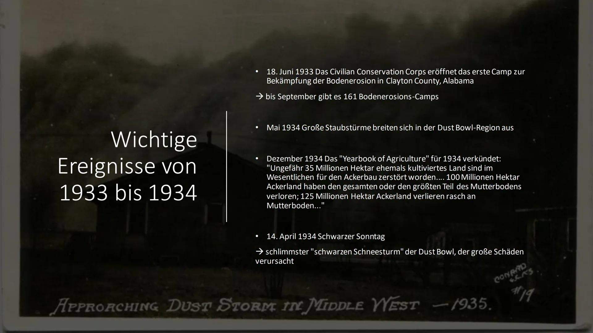 Handout - Dust-Bowl-Syndrom von David, Jonas, Josua und Julia
Definition: Dust-Bowl bedeutet soviel wie Staubschüssel und steht Sinnbildlich