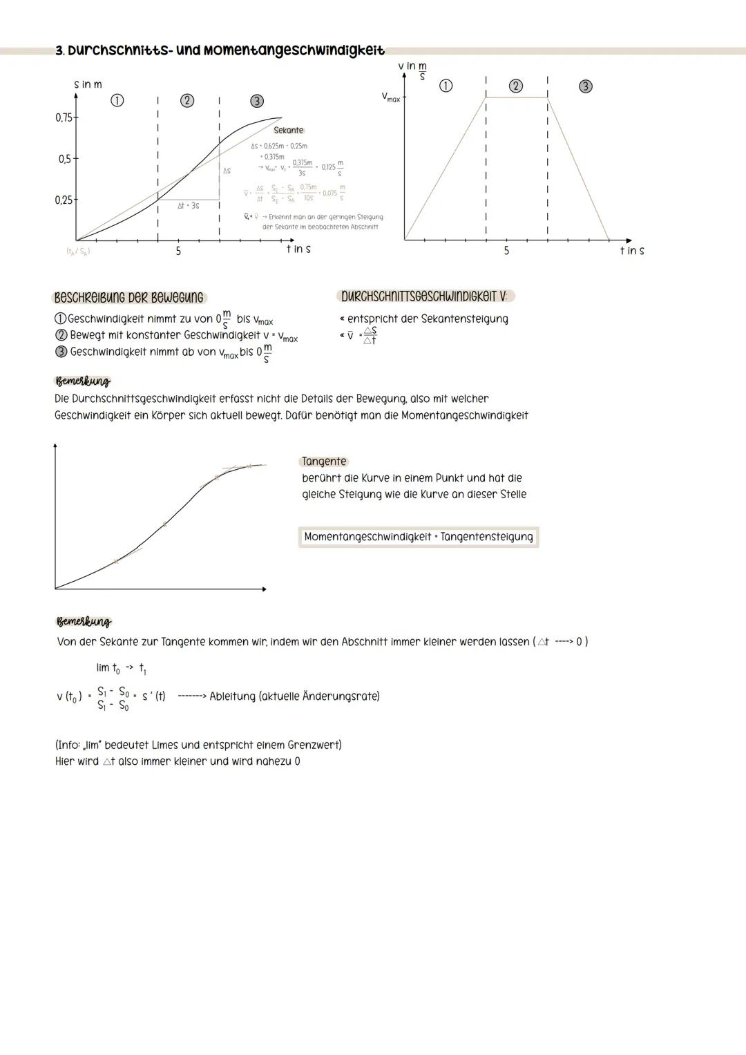 PHYSIK-KLASSenaRBEIT 1
settel
I. Kinematik
Bewegungen beschreiben
Bewegung
Bewegung heißt sich von Punkt A nach B zu bewegen, also seinen Or
