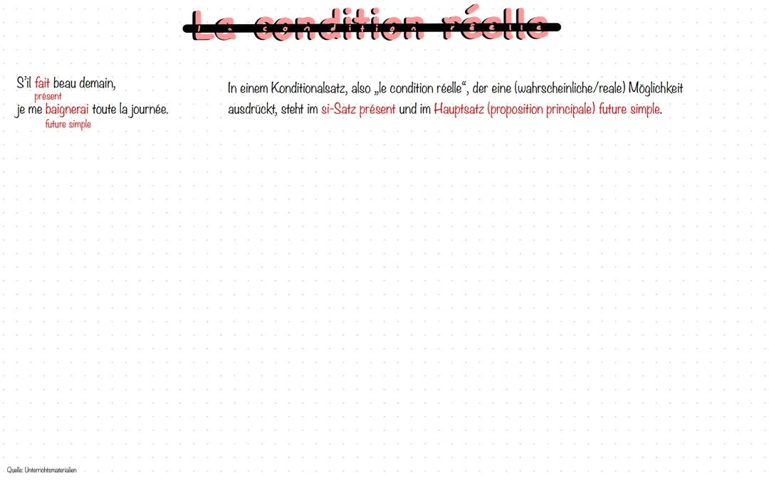 La condition réelle