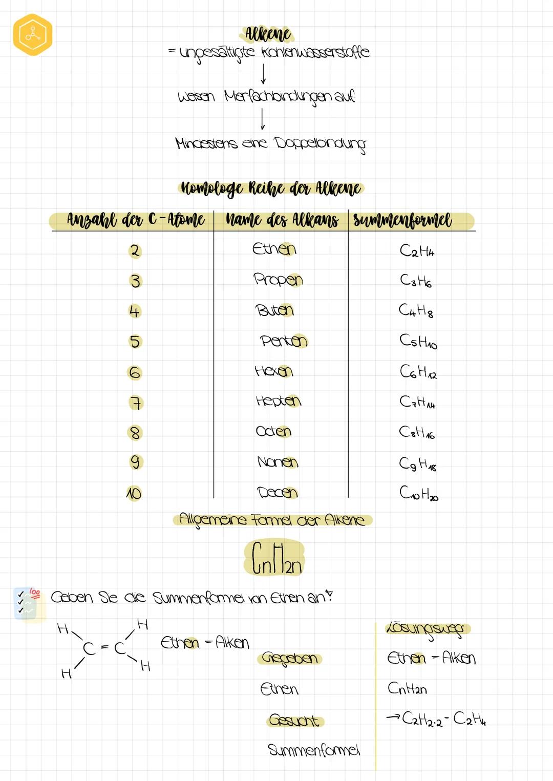 H20
Chemie # Organische Chemie
Kohlenwasserstoffe - Einleitung und kateorisierung
Kohlenwasserstoffe
(CnHm)
Gesättigte
ungesättigt
(c-c-