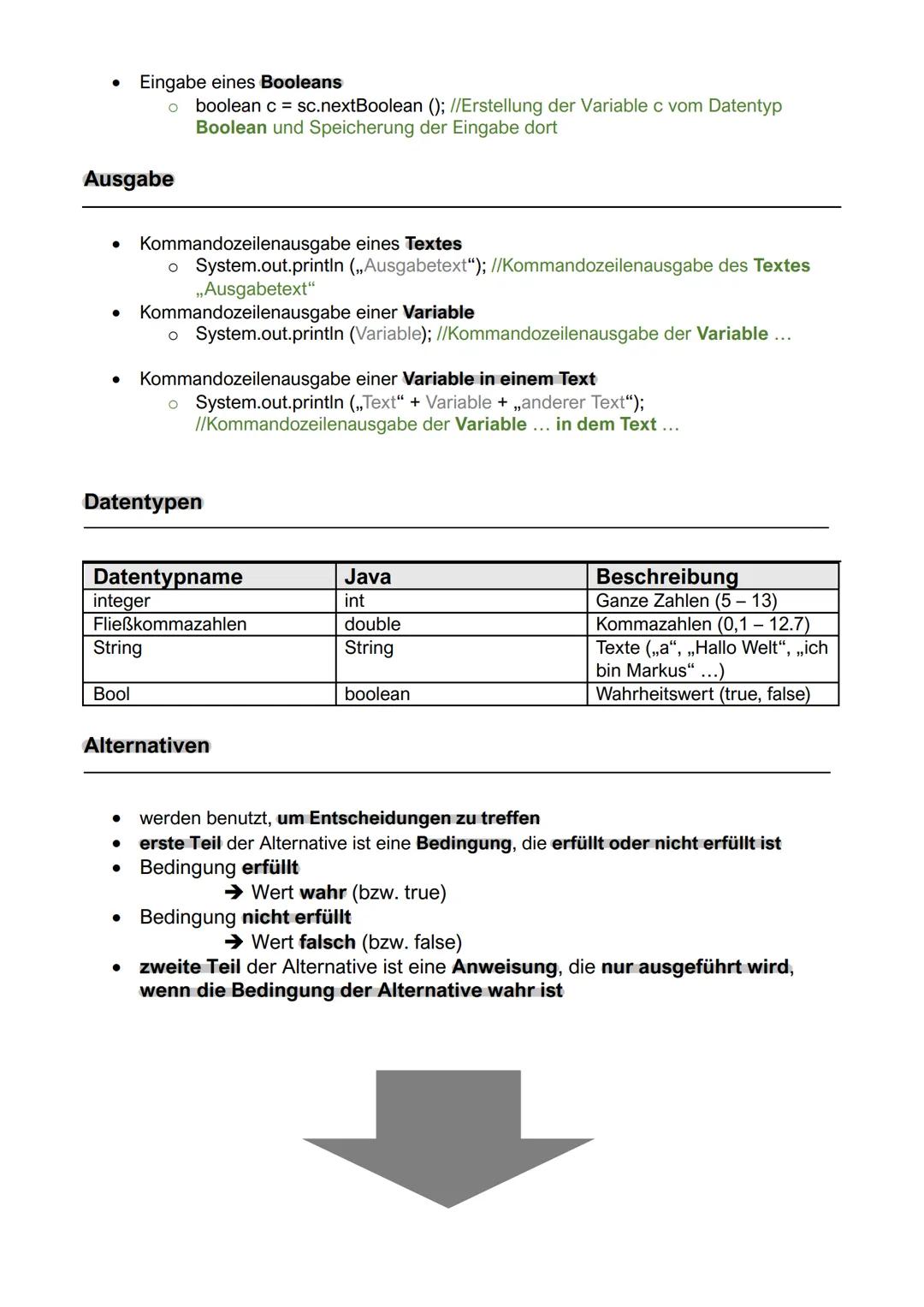 # PROGRAMMIERUNG IN JAVA
Klausurthemen
Fachliche Inhalte:
* Variablen
* Eingabe
* Ausgabe
* Datentypen (integer, double, boolean, string)