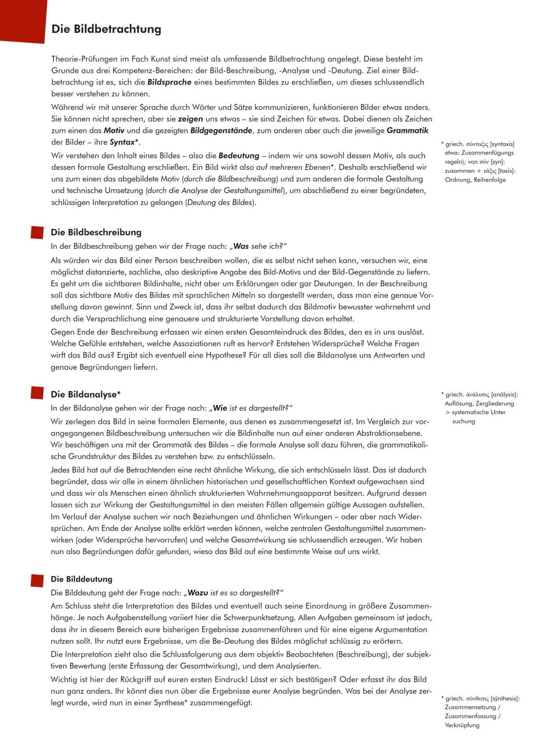 # Lernhilfe Kunst-Abitur schriftlich | Bildanalyse // Bildvergleich
Diese knappe Zusammenstellung ist gedacht als Lernhilfe für die Theoret