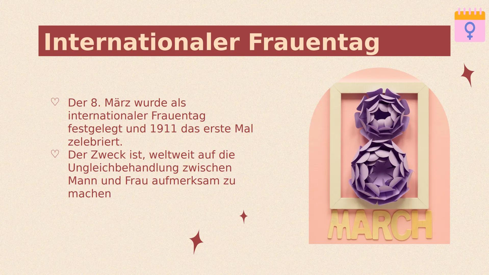 # Die Geschichte
der
# Emanzipation
Entwicklung der
Frauenrechte in
Deutschland # Inhaltsverzeichnis
* Zeitliche Entwicklung
* Das Jah