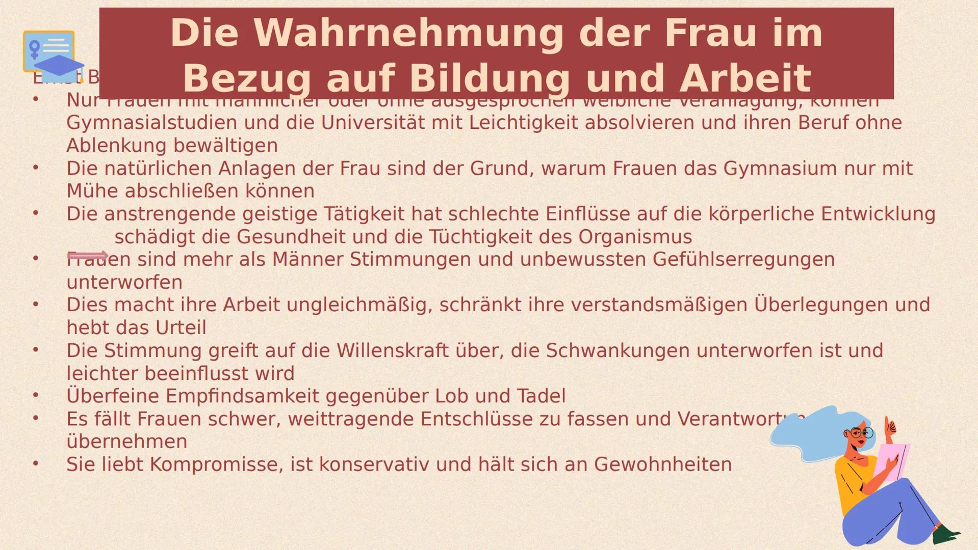 # Die Geschichte
der
# Emanzipation
Entwicklung der
Frauenrechte in
Deutschland # Inhaltsverzeichnis
* Zeitliche Entwicklung
* Das Jah