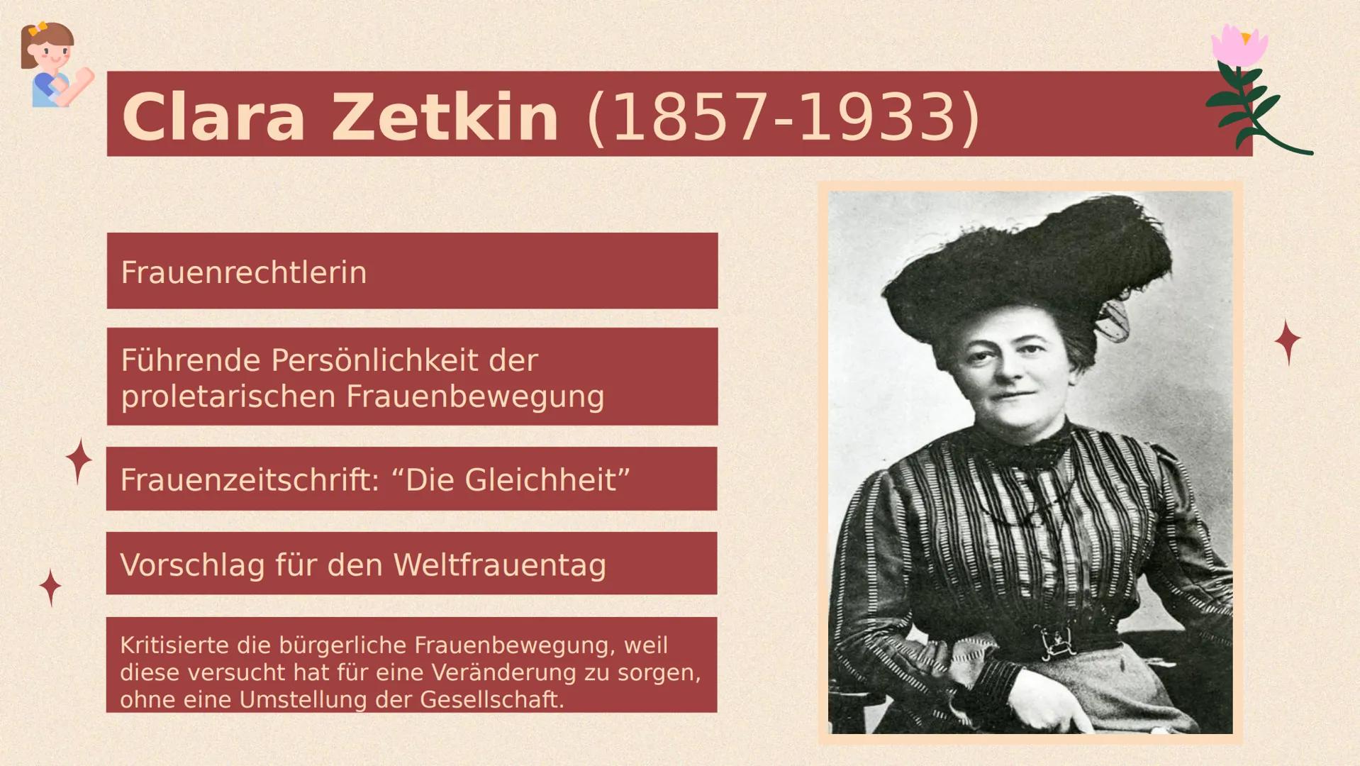 # Die Geschichte
der
# Emanzipation
Entwicklung der
Frauenrechte in
Deutschland # Inhaltsverzeichnis
* Zeitliche Entwicklung
* Das Jah