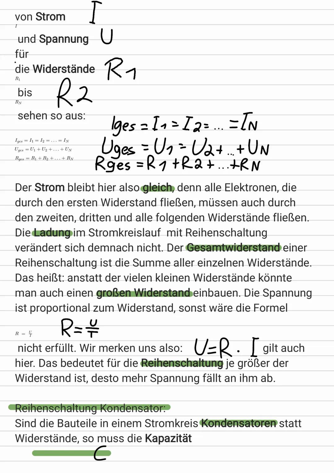 Reihen- und Parallelschaltung
Einfach erklärt:
Bauteile, wie zum Beispiel der Widerstand oder der
Kondensator, lassen sich unterschiedlich i