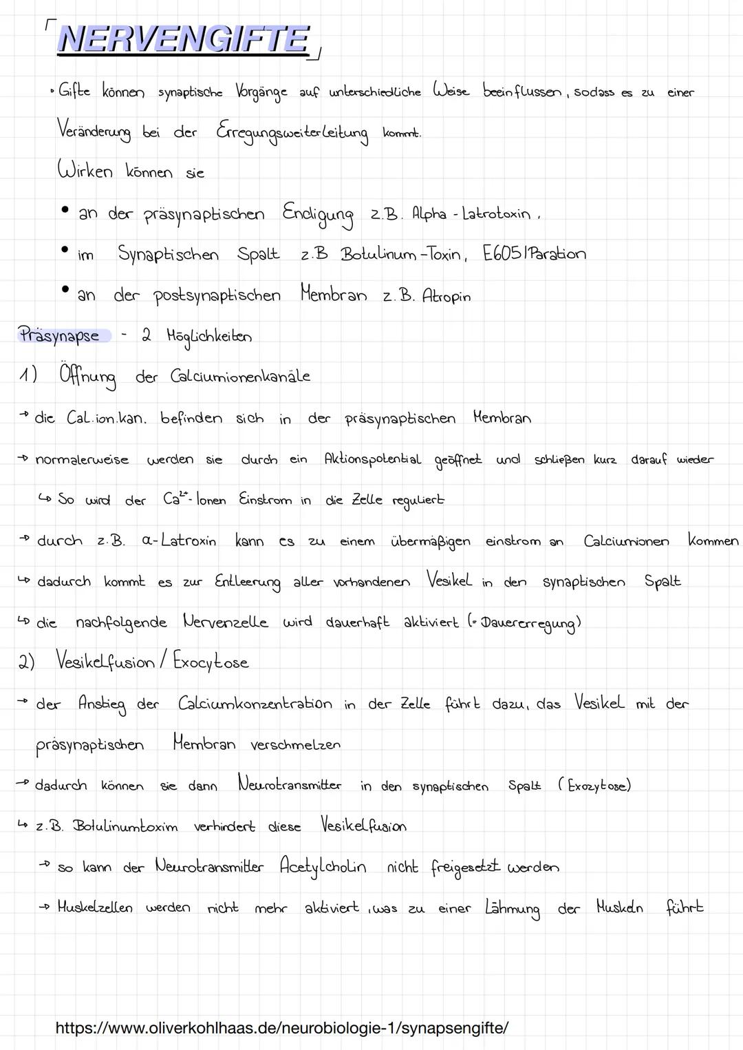 # SYNAPSEN
1) Synapse - Aufbau
spannungsabhängiger-
Natriumkanal
Calcium-lonenkanal
Aktionspotenzial
Präsynaptische Hembran
Axon
Syn