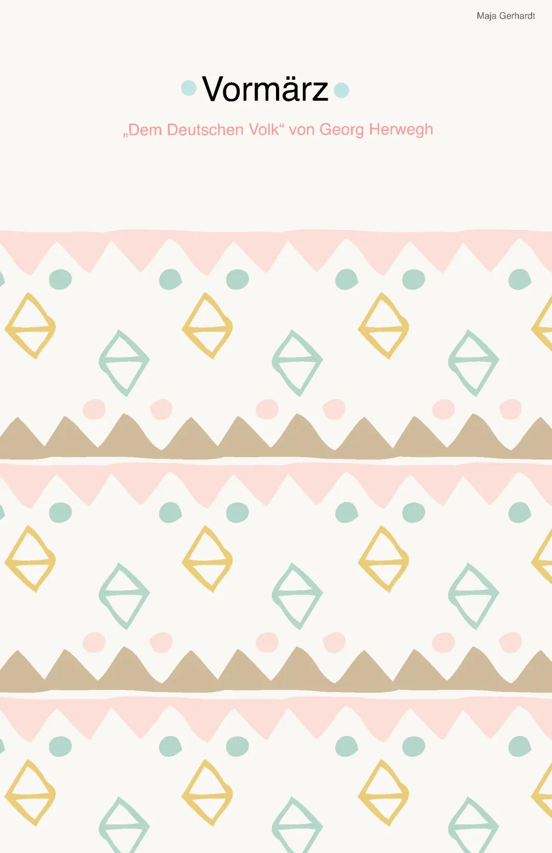 Vormärz und Gedichtsanalyse