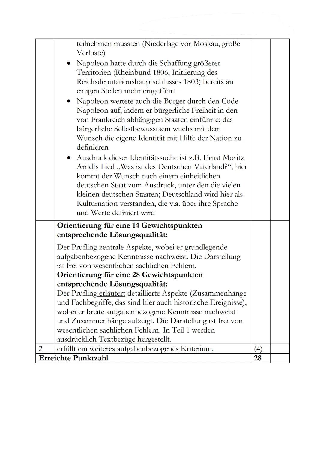 Übungsklausur zum Inhaltsfeld
Napoleon
Aufgabe 1:
Am 17. März 1813 wandte sich König Friedrich Wilhelm III. von Preußen in Breslau mit der
R